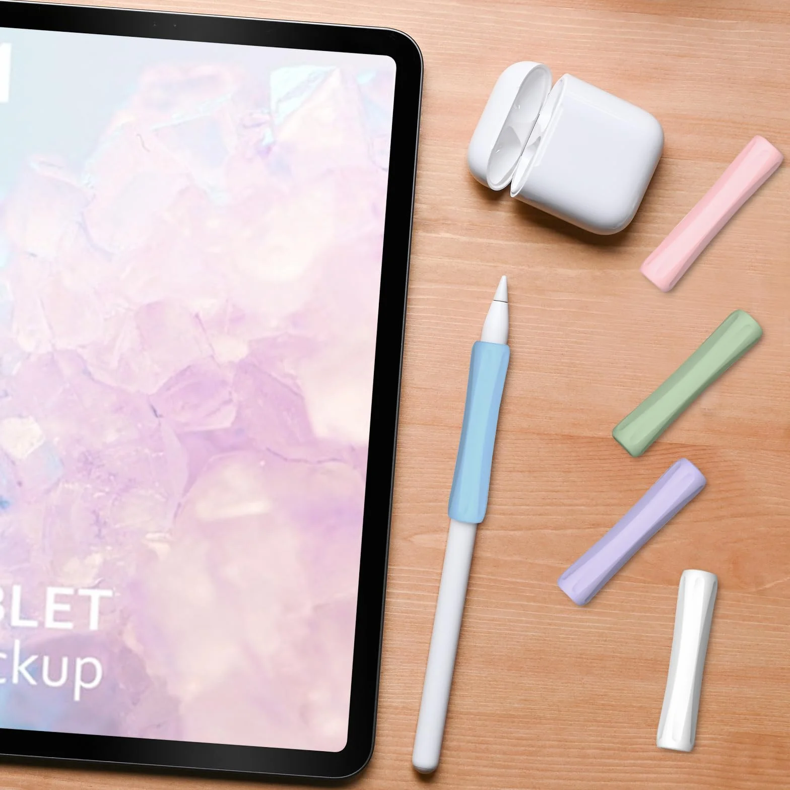 Silikonowy uchwyt do Apple Pencil Pro, 2. i 1. generacji, USB-C - Ergonomiczna osłona