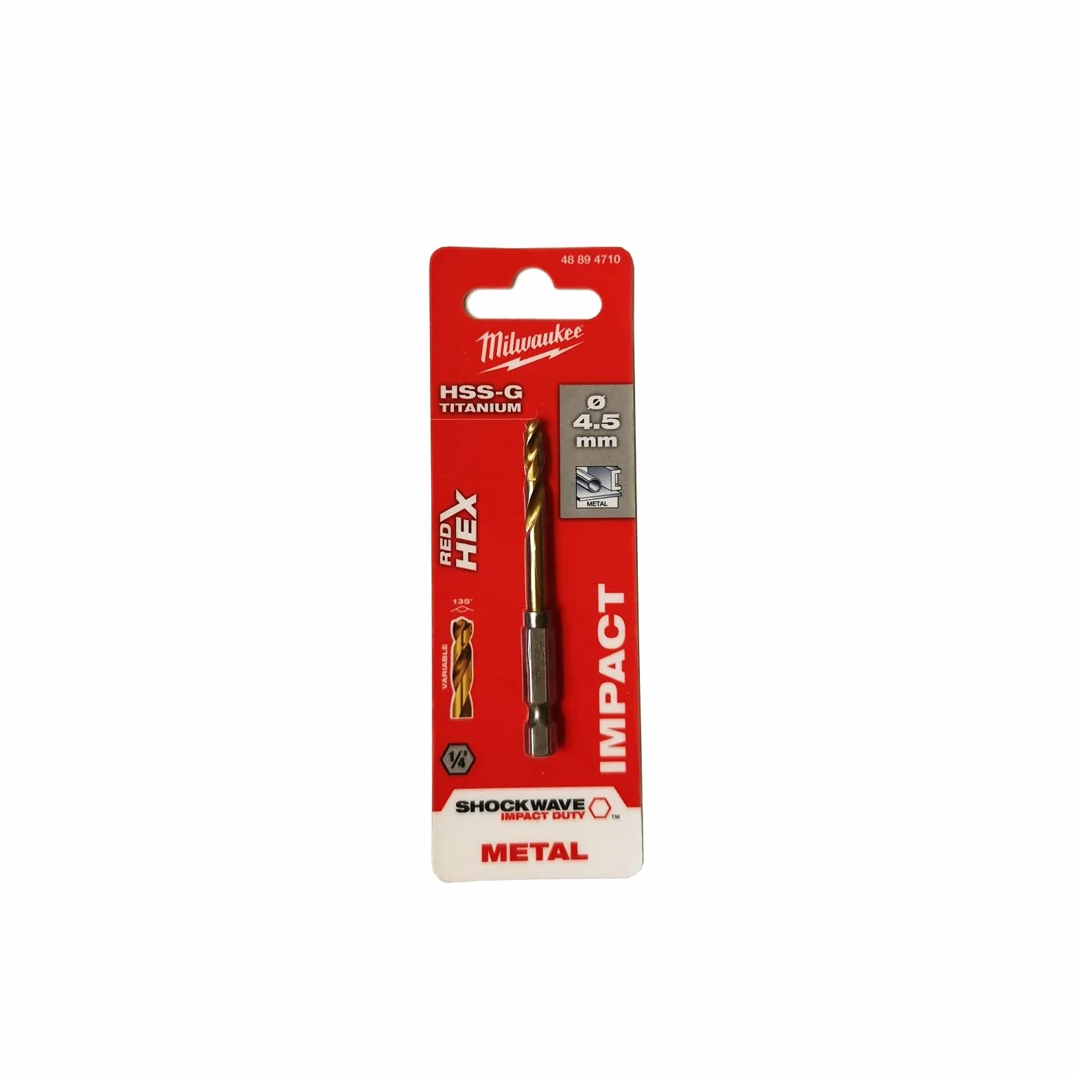 Wiertło do metalu Shockwave 4,5 mm HEX 48894710 Milwaukee