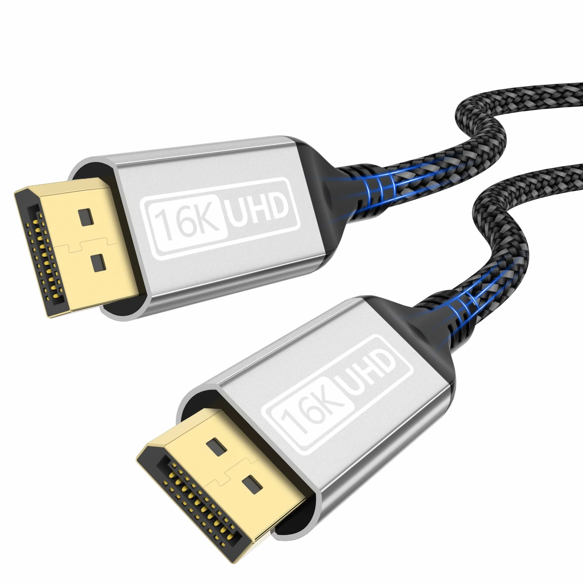Kabel DisplayPort 2.1 3 m DP 16K 60 Hz 8K 120 Hz 4K 240 Hz HDR FreeSync G-Sync
