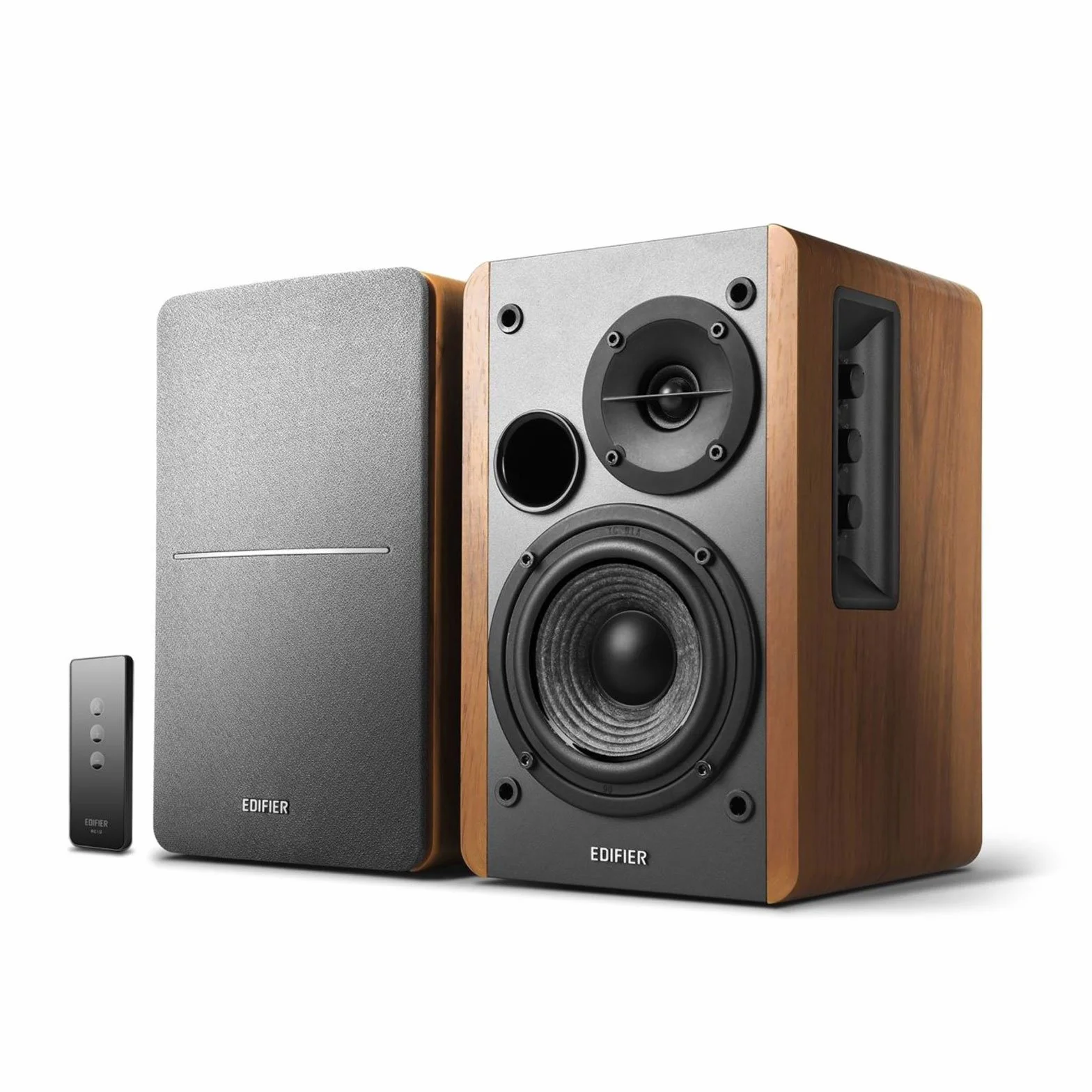 Edifier R1280T Głośniki półkowe z zasilaniem - aktywne monitory bliskiego pola 2.0 - głośnik monitora studyjnego - drewniana obudowa - 42 W RMS