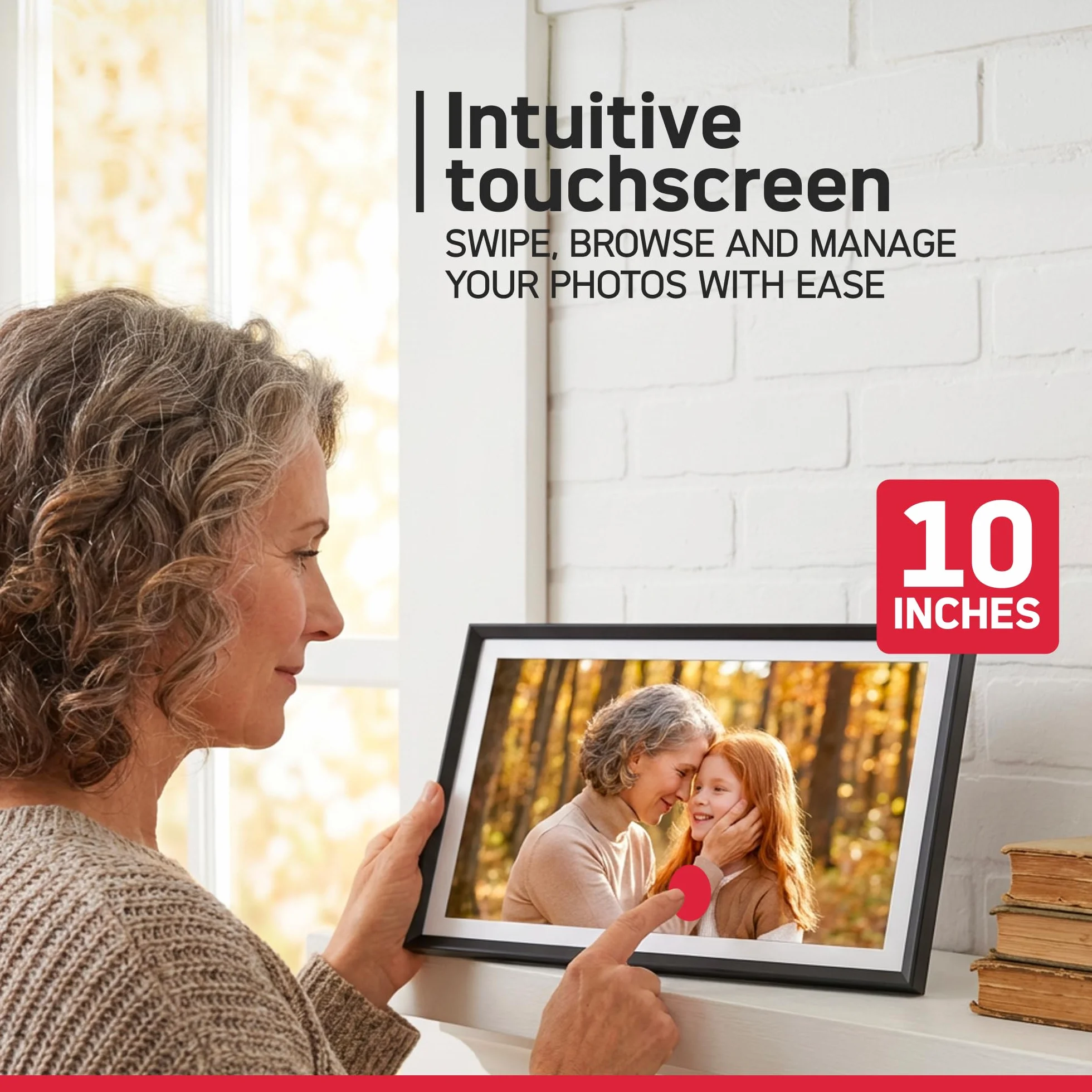 AGFAPHOTO Cadre photo numérique 10 pouces Realiview APF1000WIFI
