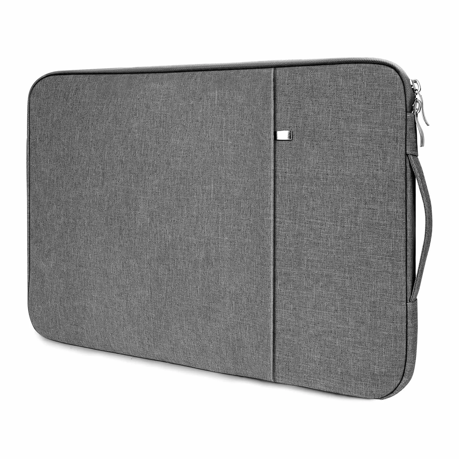 Flintronic Pokrowiec na laptopa 15,6 cala, przenośny, wodoodporny męski pokrowiec na laptopa z kieszeniami i przegródkami, kompatybilny z MacBookiem, Asus, Dell, HUAWEI 15,6 cala (ciemnoszary)