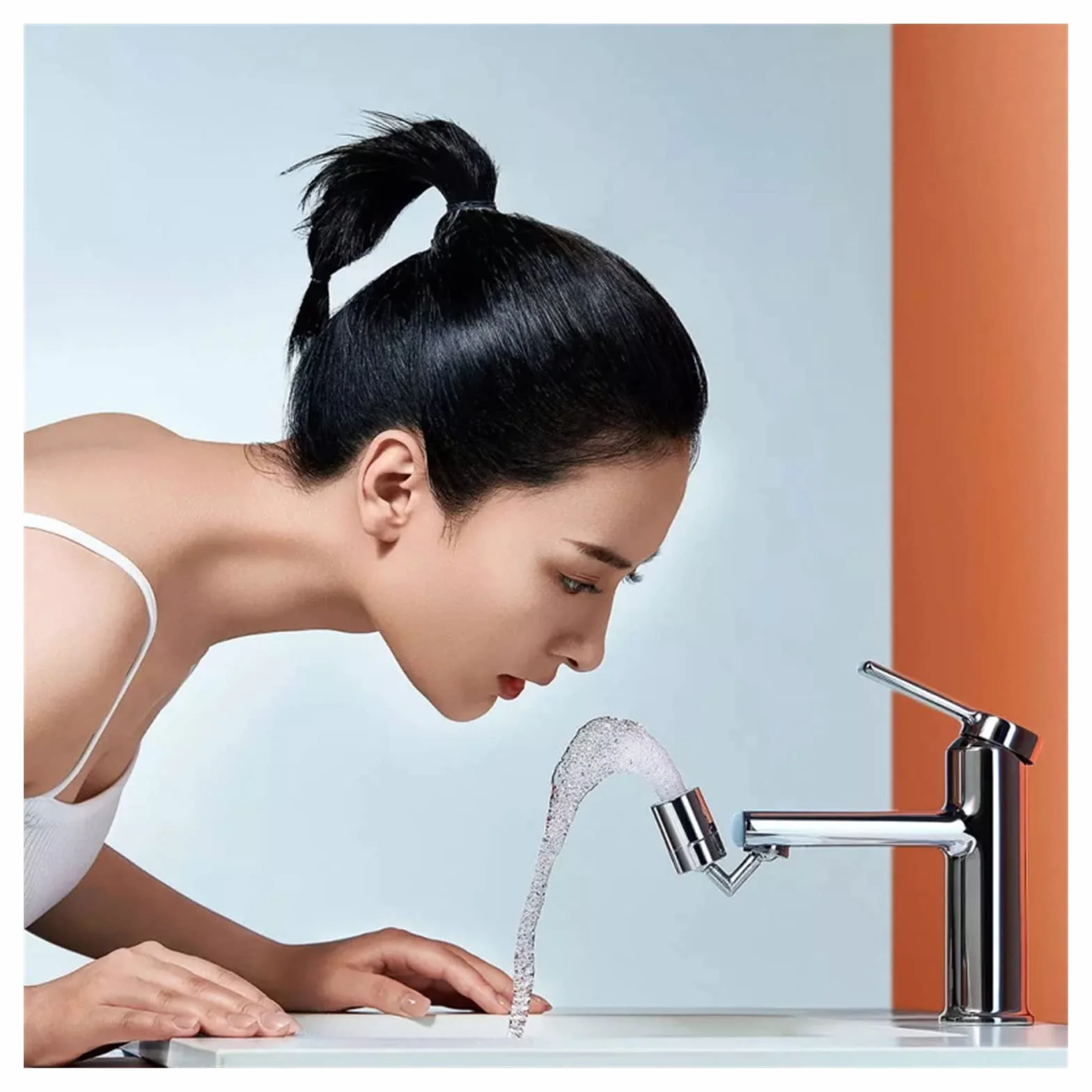 Obróć obrotowy kran Aerator kran zlew Aerator 720 stopni obrotowa dysza wylotowa wody przedłużacz do kranu Bubbler kuchnia akcesoria łazienkowe