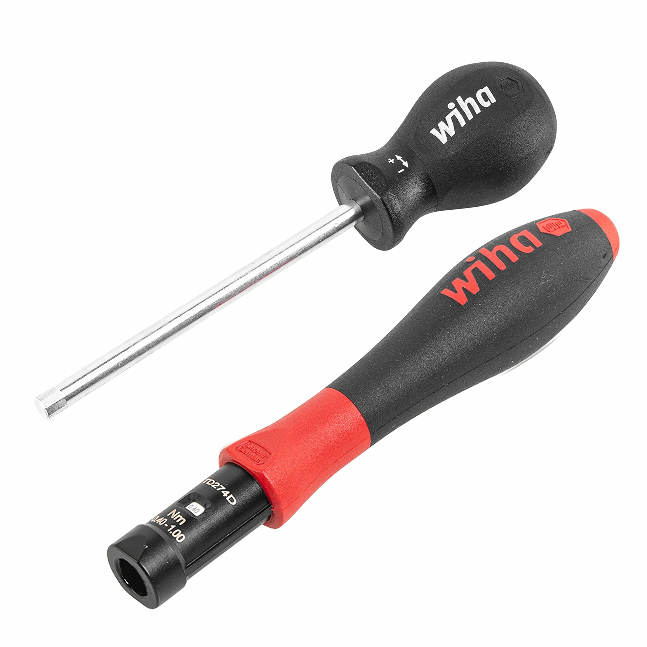 Wiha TorqueVario-S Wkrętak dynamometryczny, precyzyjny śrubokręt, 4 mm / 0,4-1,0 Nm, do kontrolowanego wkręcania, praktyczny, bezstopniowa regulacja, sygnał po osiągnięciu momentu dokręcenia