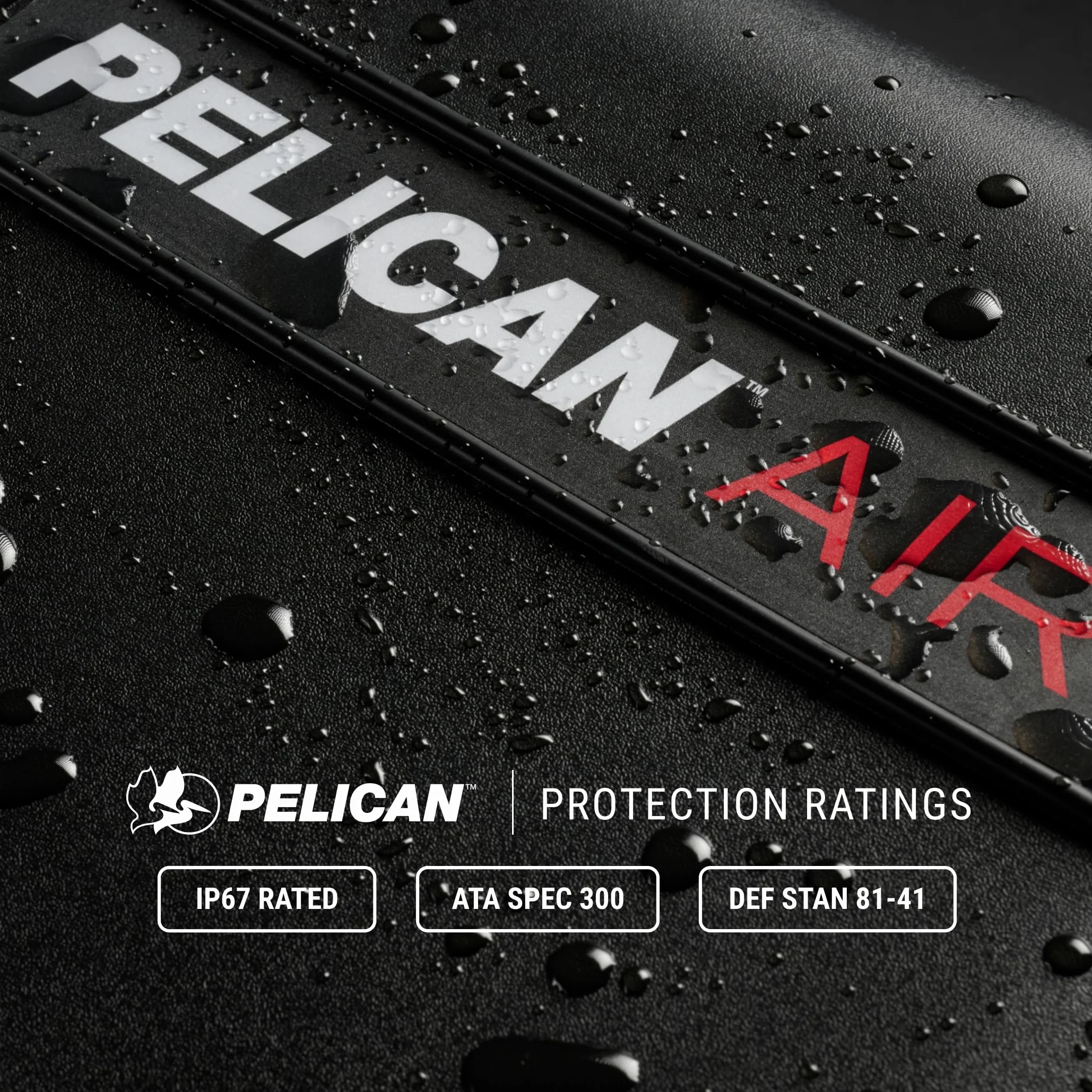 Pelican Air 1615 etui z przegrodami trekkingowymi czarny 016150-0051-110