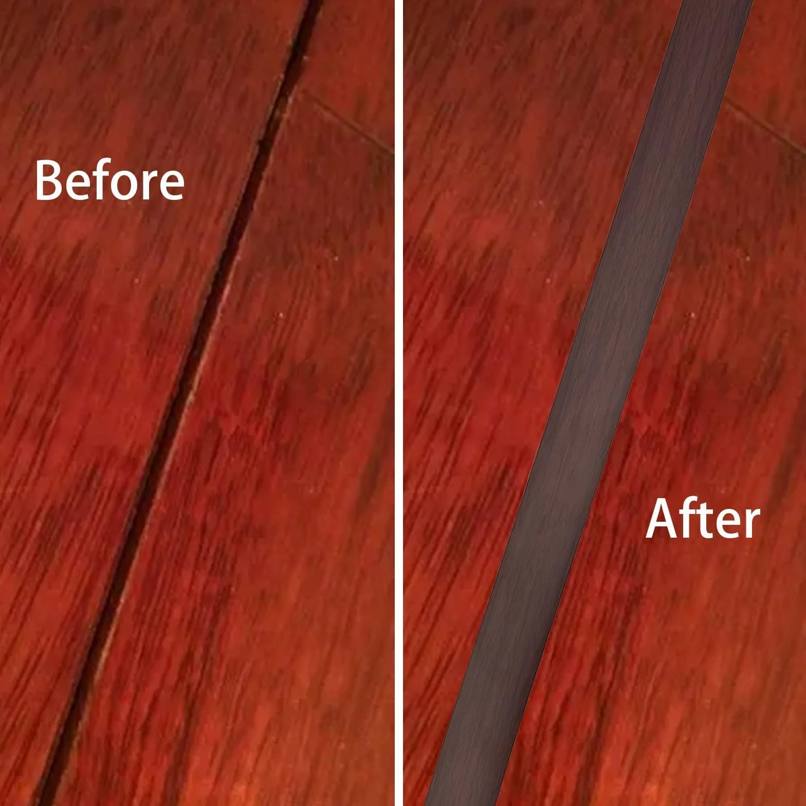 Taśma progowa z PVC 4 m, paski przejściowe podłogi, paski do podłóg laminowanych (4 cm, 4m-Grain de bois de frêne)
