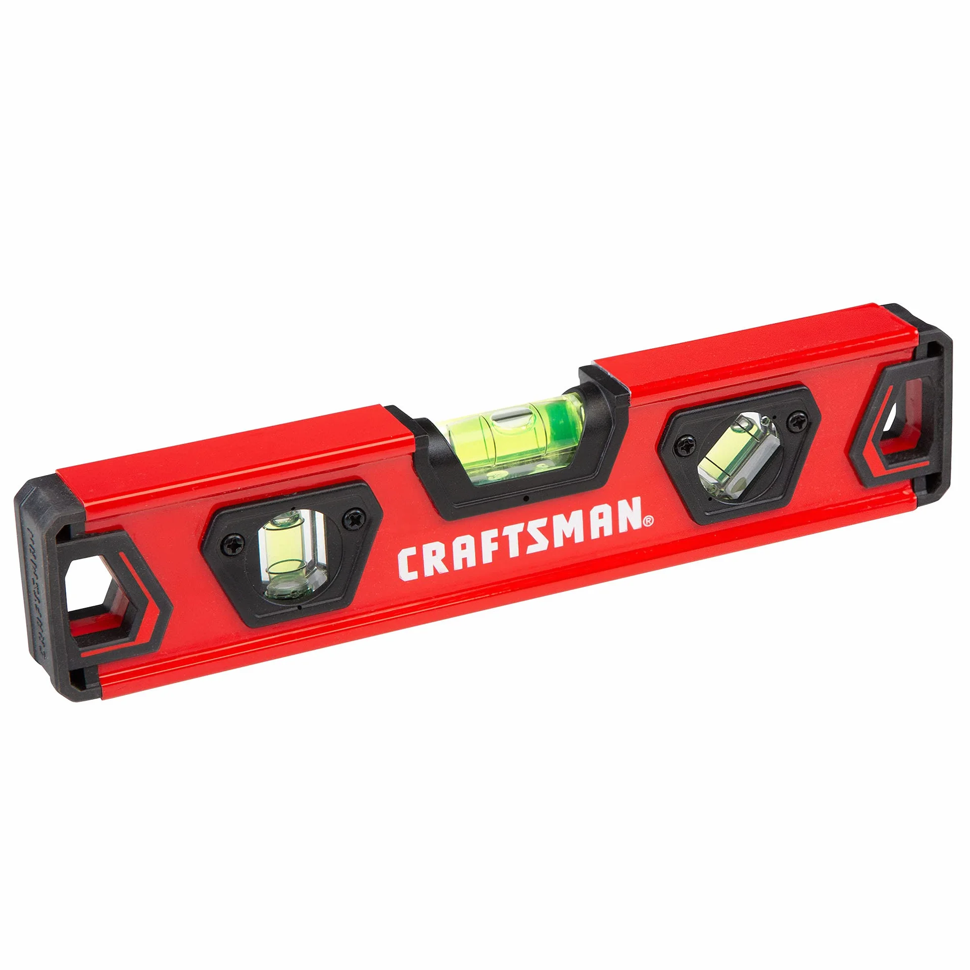 CRAFTSMAN Poziomica torpedo, 22,9 cm, z amortyzującymi zaślepkami (CMHT82390), czerwona i czarna