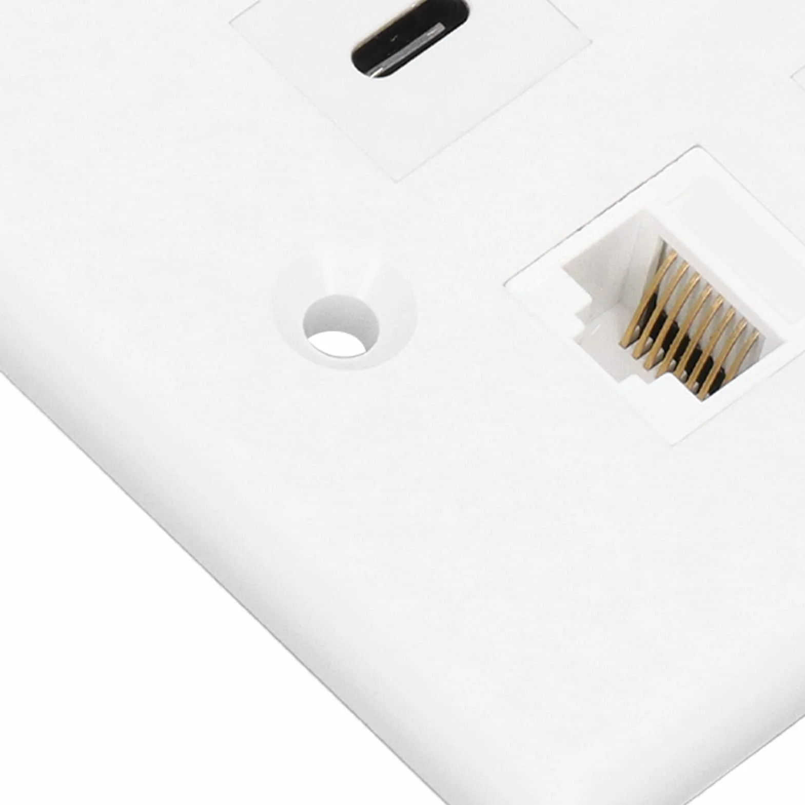 Bewinner 6-portowa płyta ścienna HDMI USB3.0 typ C RJ45 Cat6 Ethernet
