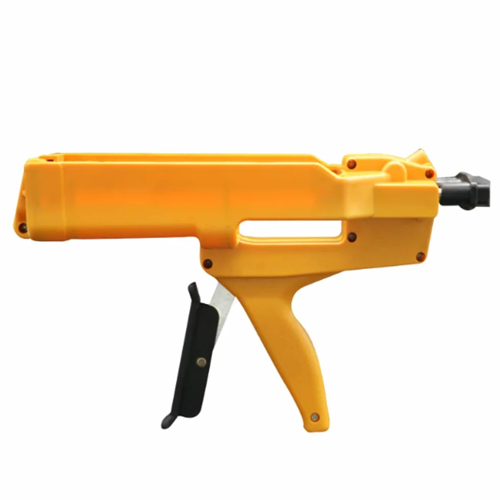 Dwukomponentowy pistolet uszczelniający do żywicy epoksydowej, akrylu, poliuretanu, wygodny chwyt, ręczny aplikator kleju do silikonu, kompatybilny z poliestrem pistolet z podwójnym wkładem