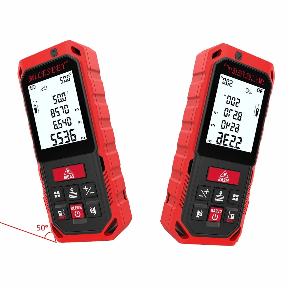 Laser Rangefinder Handheld Bluetooth Władca pomiarowy pomiar pomiaru pomiaru pomiaru linijki Laser Laster (Size : 50 meters)