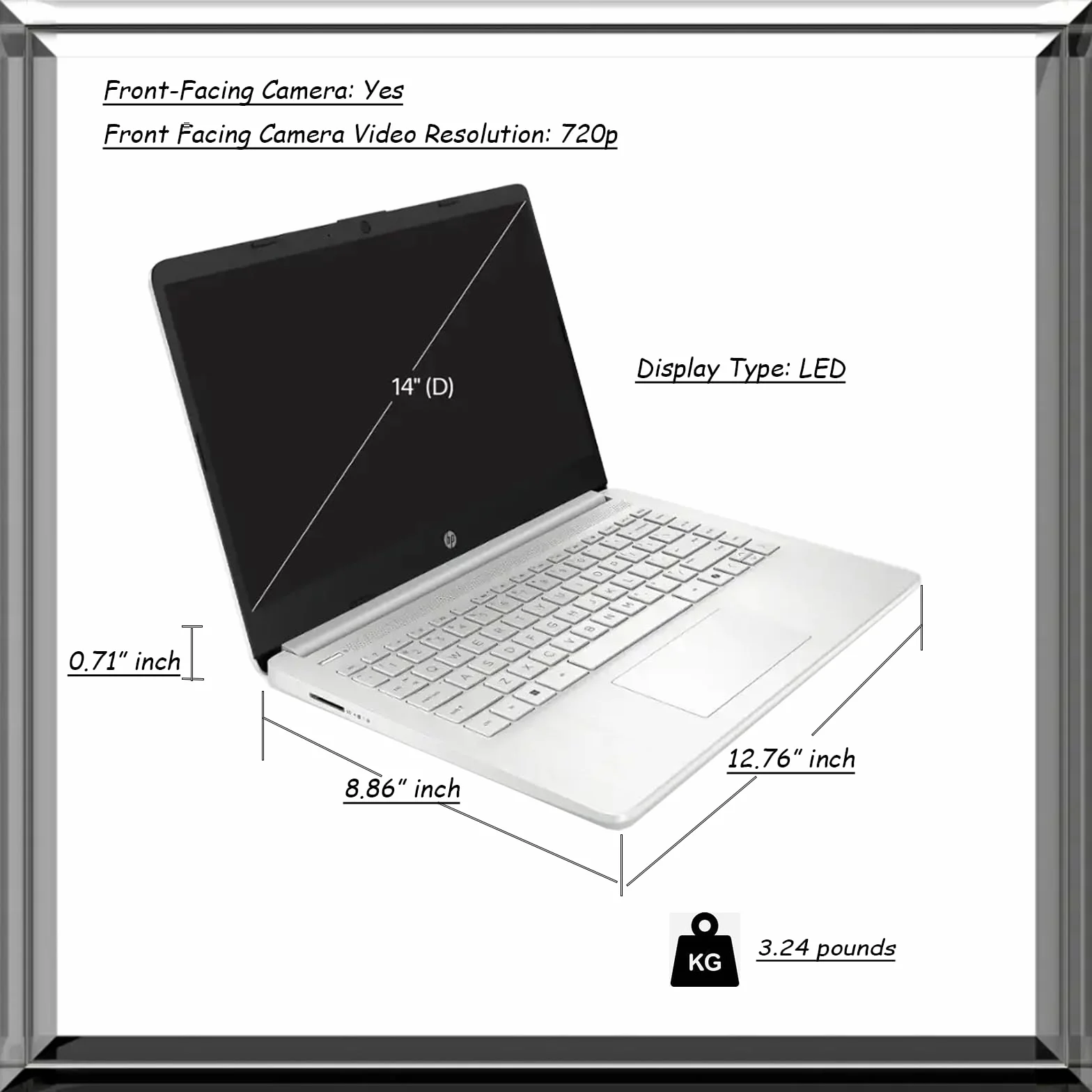 HP MS Office Lifetime Win11 Pro laptop N150 32 GB UFS 1 TB HD naturalne srebro