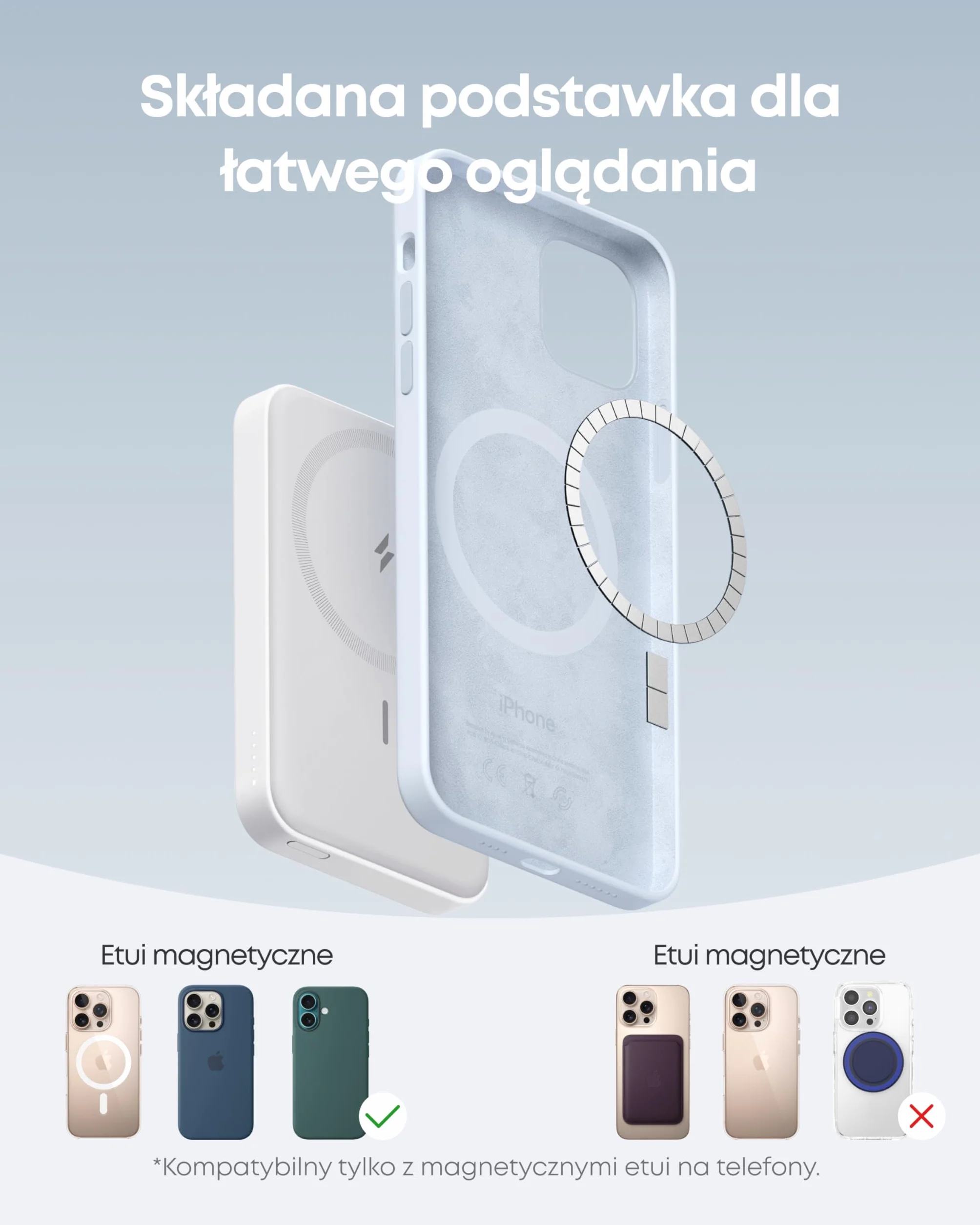 Anker Power Bank 622 Magnetic Battery MagGo 5000 mAh USB-C bezprzewodowa ładowarka do iPhone 16/15/14/13