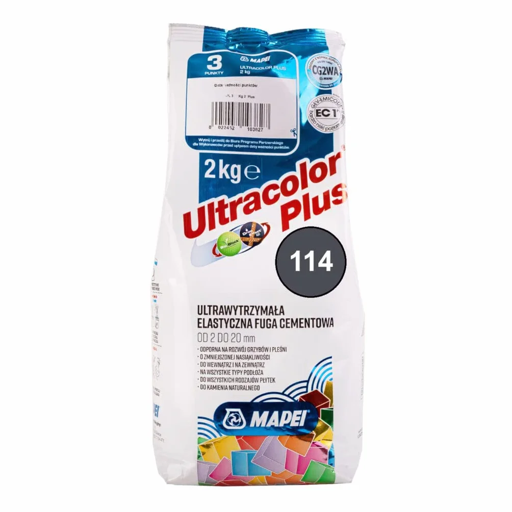 Fuga cementowa MAPEI ULTRACOLOR PLUS 2kg 114 antracyt