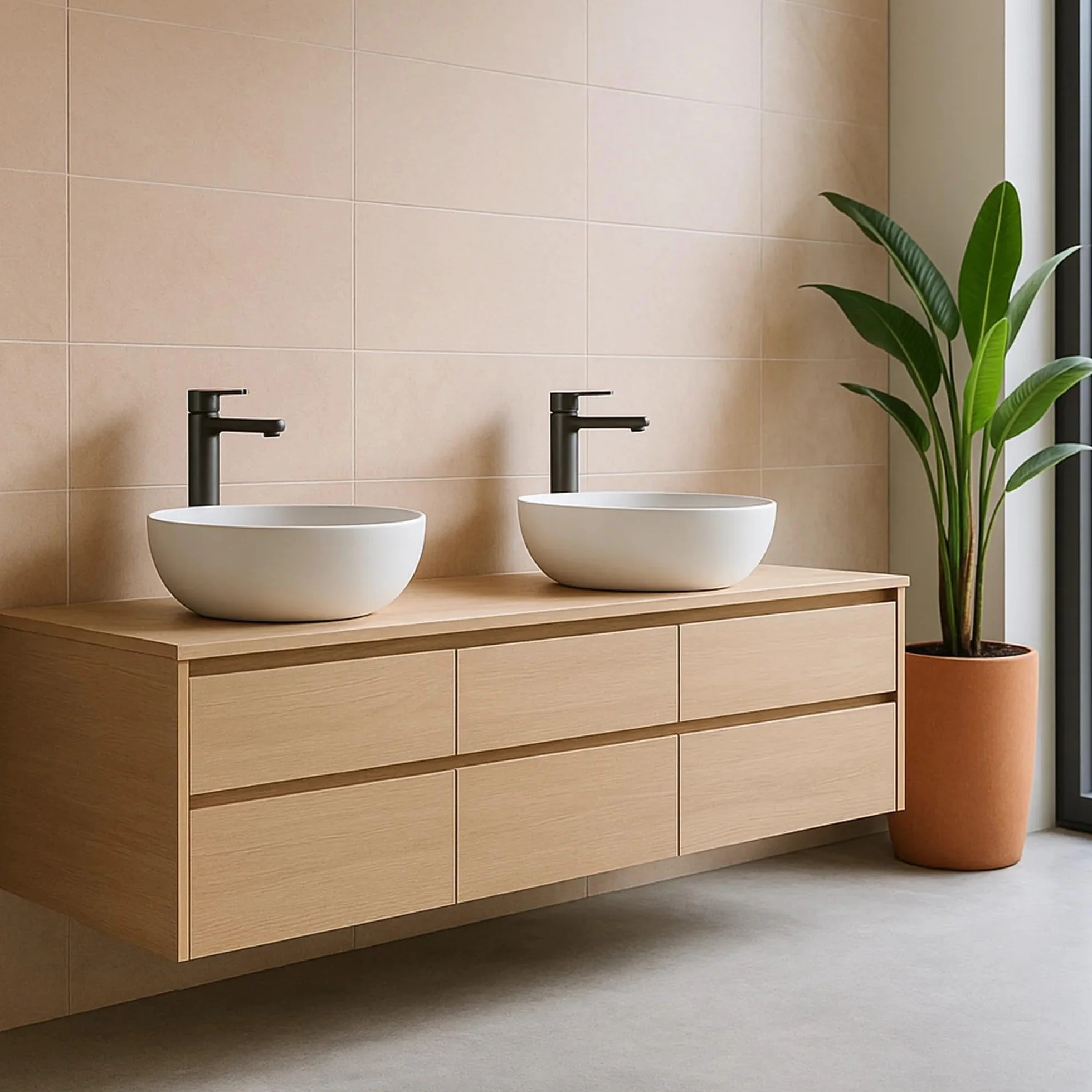 Rea - Bateria Umywalkowa Łazienkowa Argus Wysoka, Mosiądz, Głowica Ceramiczna