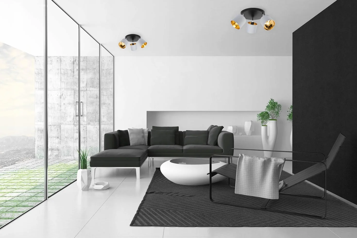 Lampa wisząca sufitowa żyrandol złota plafon LED – Nowoczesna lampa LED do salonu, sypialni i kuchni