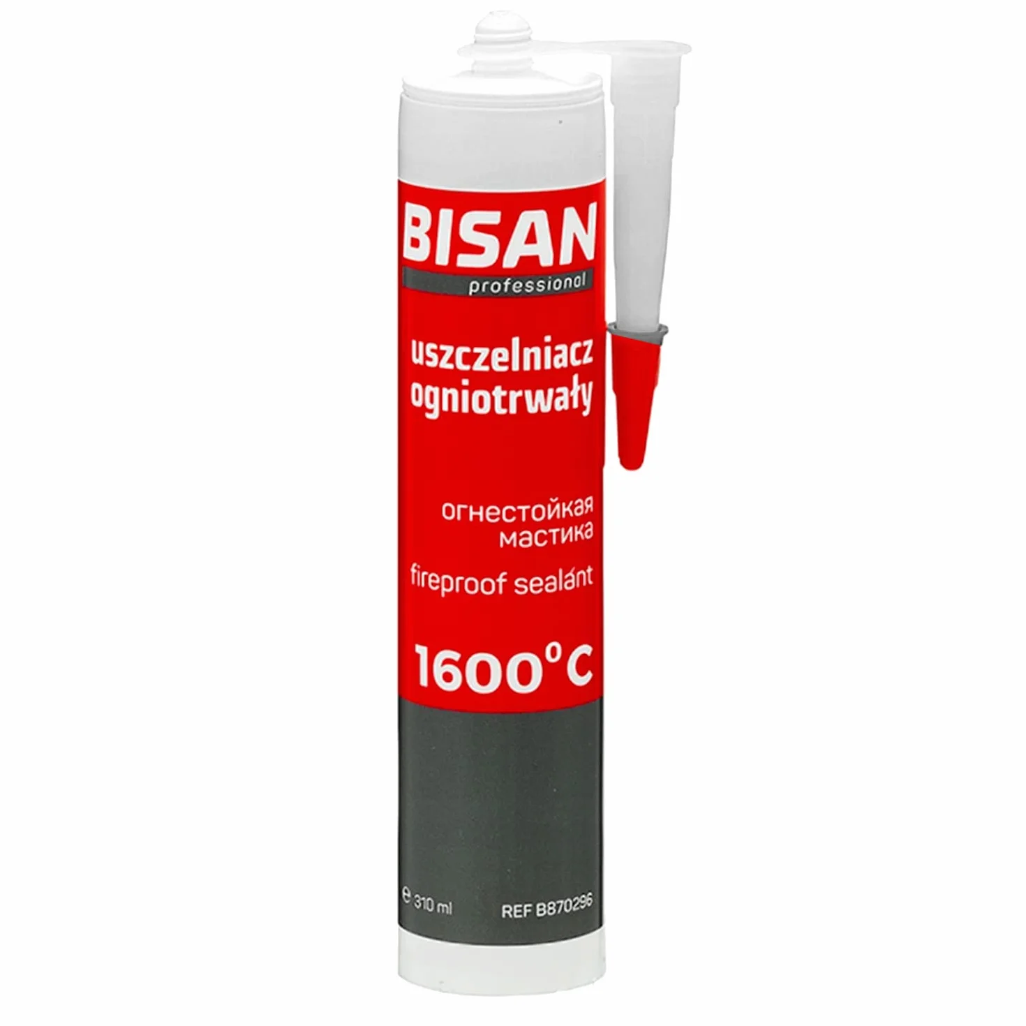 Uszczelniacz ogniotrwały - Silikon - Czarny - 1600 stopni C