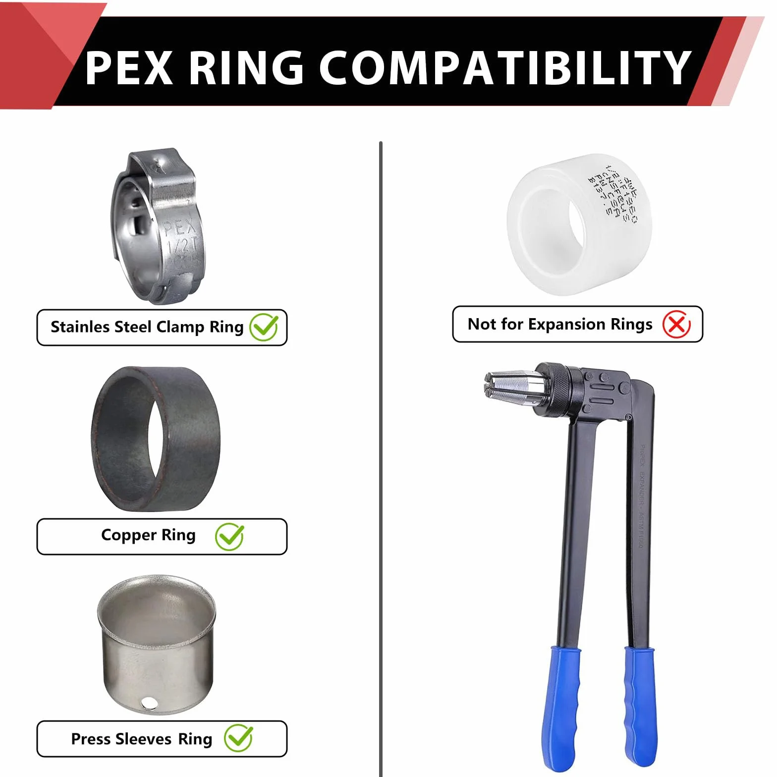 (5 szt.) EFIELD PEX 1/2 cala x 3/4 cala NPT męski adapter zaciskowy mosiężny (bez ołowiu) -5 sztuk