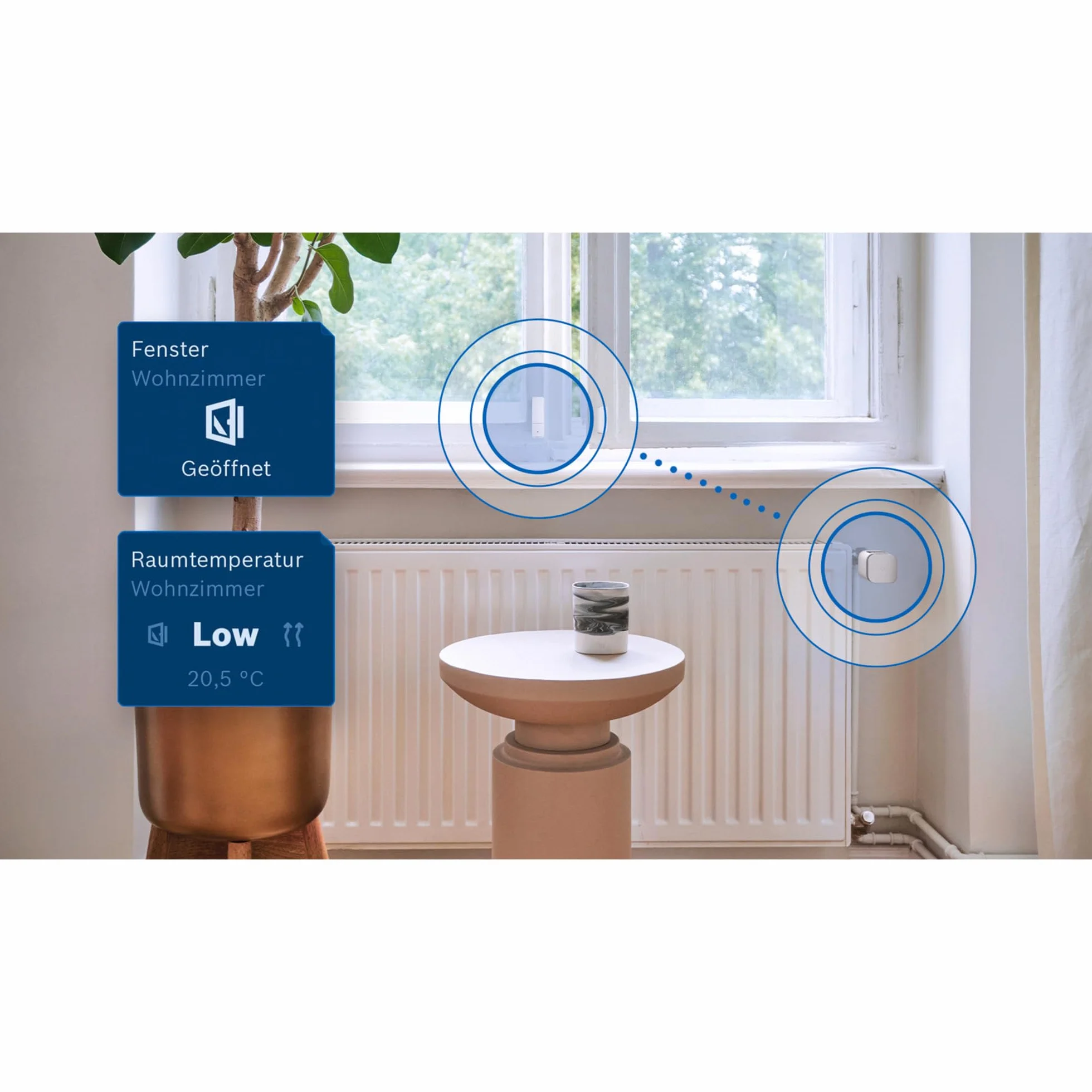 Bosch Smart Home termostat grzejnikowy II [+M], inteligentny termostat, elastyczne zastosowanie w systemie Bosch Smart Home lub w systemach matter