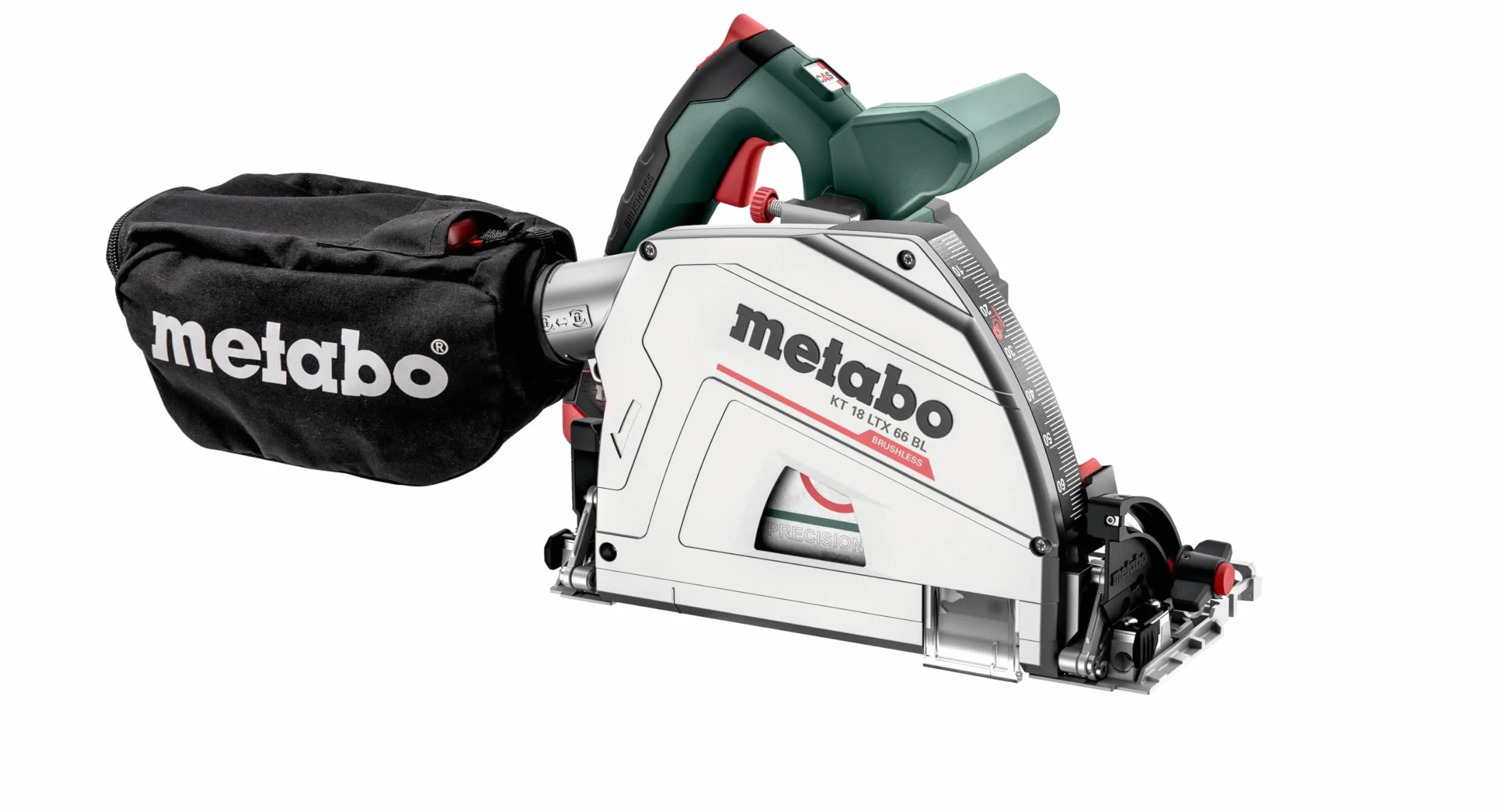 Metabo Akumulatorowa pilarka tarczowa KT 18 LTX 66 BL (bez akumulatora, głębokość cięcia 0-66 mm, średnica brzeszczotu 165 mm, piła tarczowa) 601866840