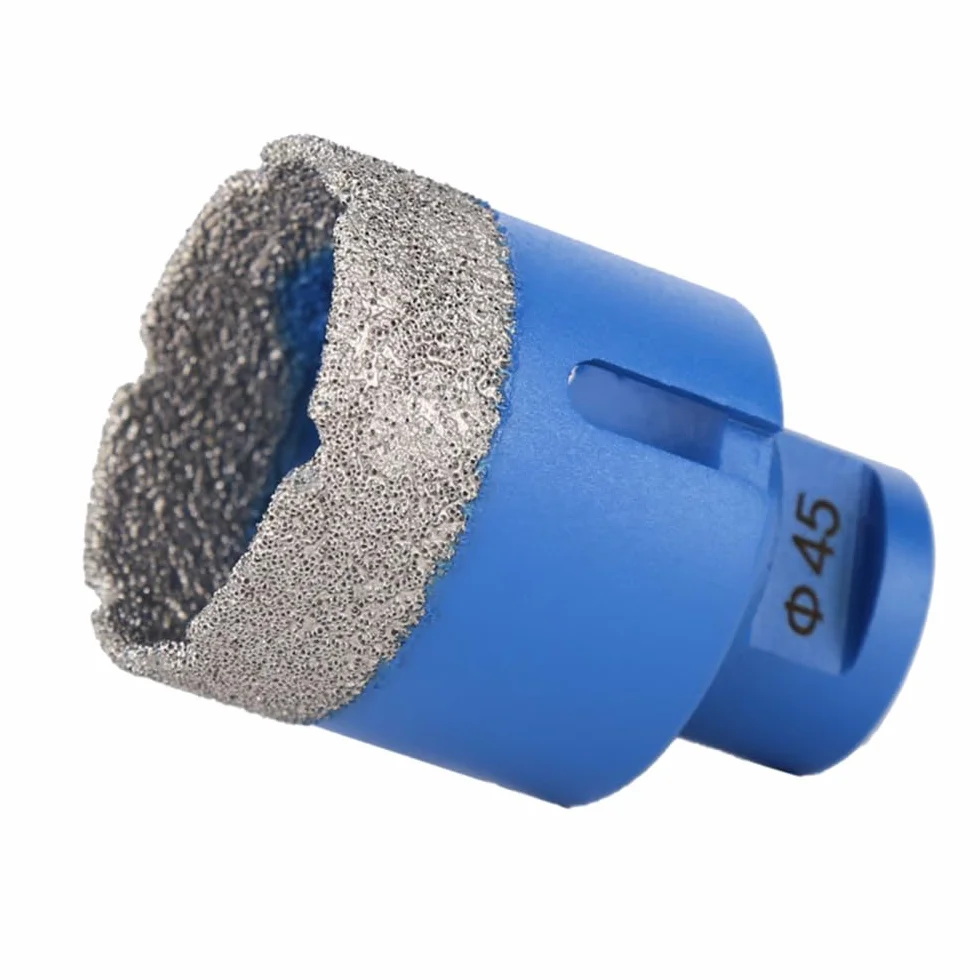 6-120mm Gwint M14 Lutowane próżniowo Suche diamentowe wiertła rdzeniowe Otwornica do płytek ceramicznych Granit Marmur Porcelana Cegła Wiertło do kamienia, 75mm