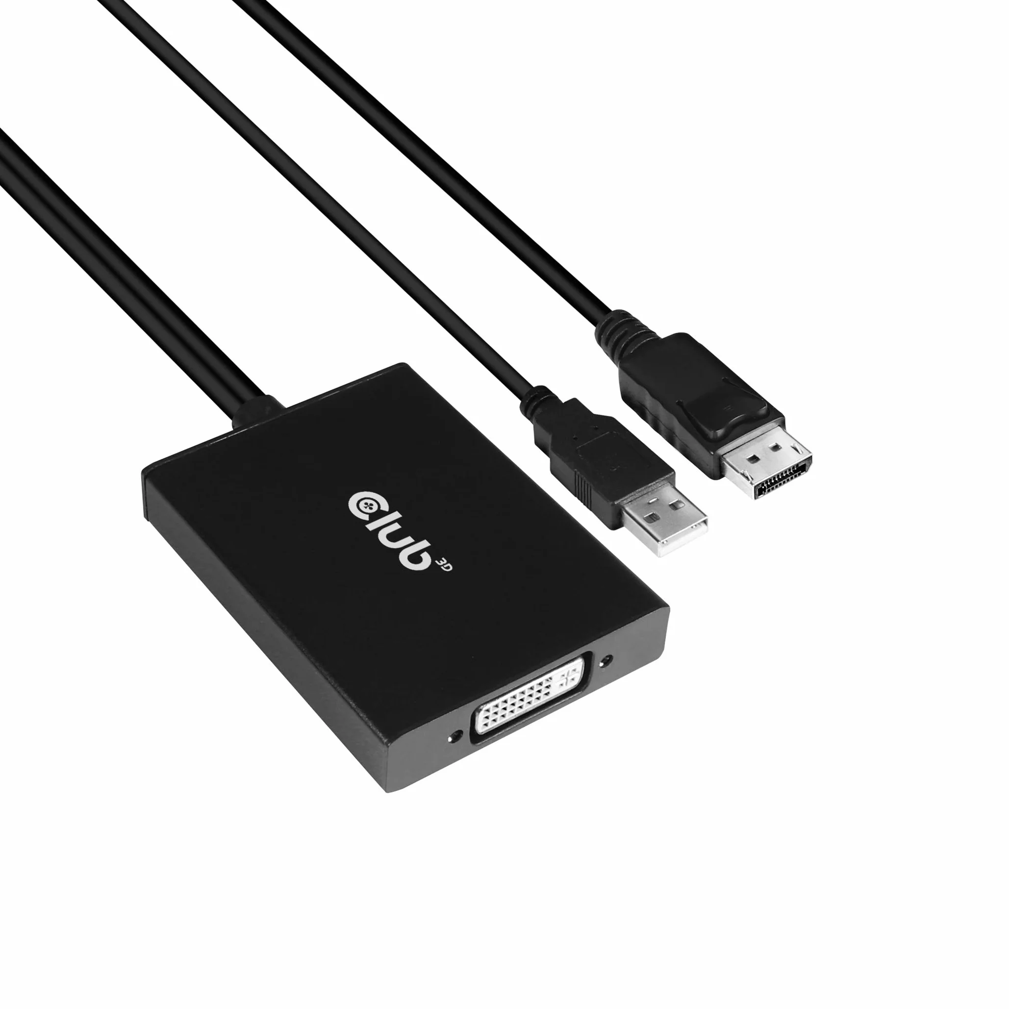 Club 3D Adapter DisplayPort do DVI-D Dual Link HDCP aktywny czarny