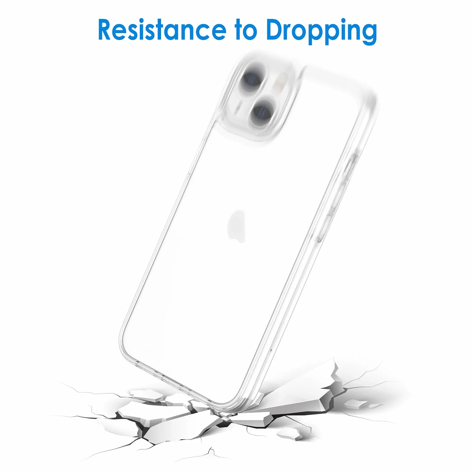 JETech Etui iPhone 13 6,1 Cala Przezroczyste Odporny na Wstrząsy Pokrowiec Ochronny