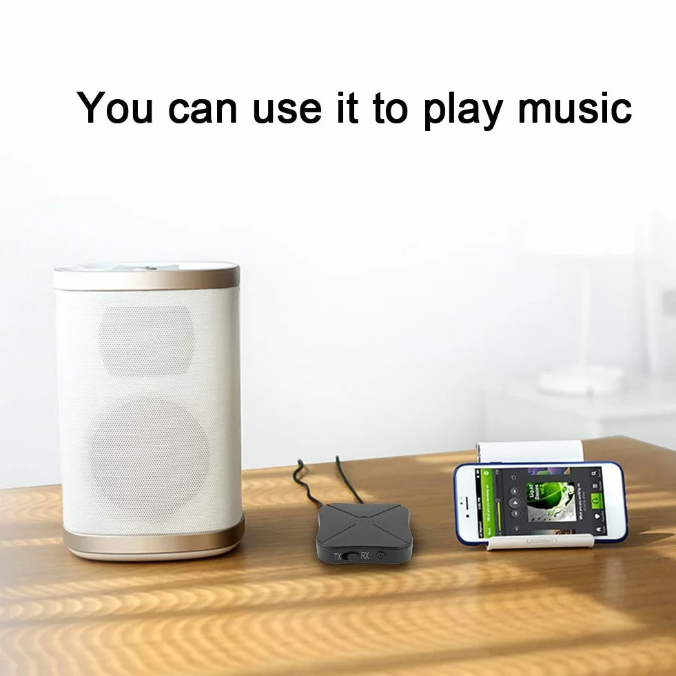 ASHATA Adapter Bluetooth Odbiornik Nadajnik audio bezprzewodowy stereofoniczny