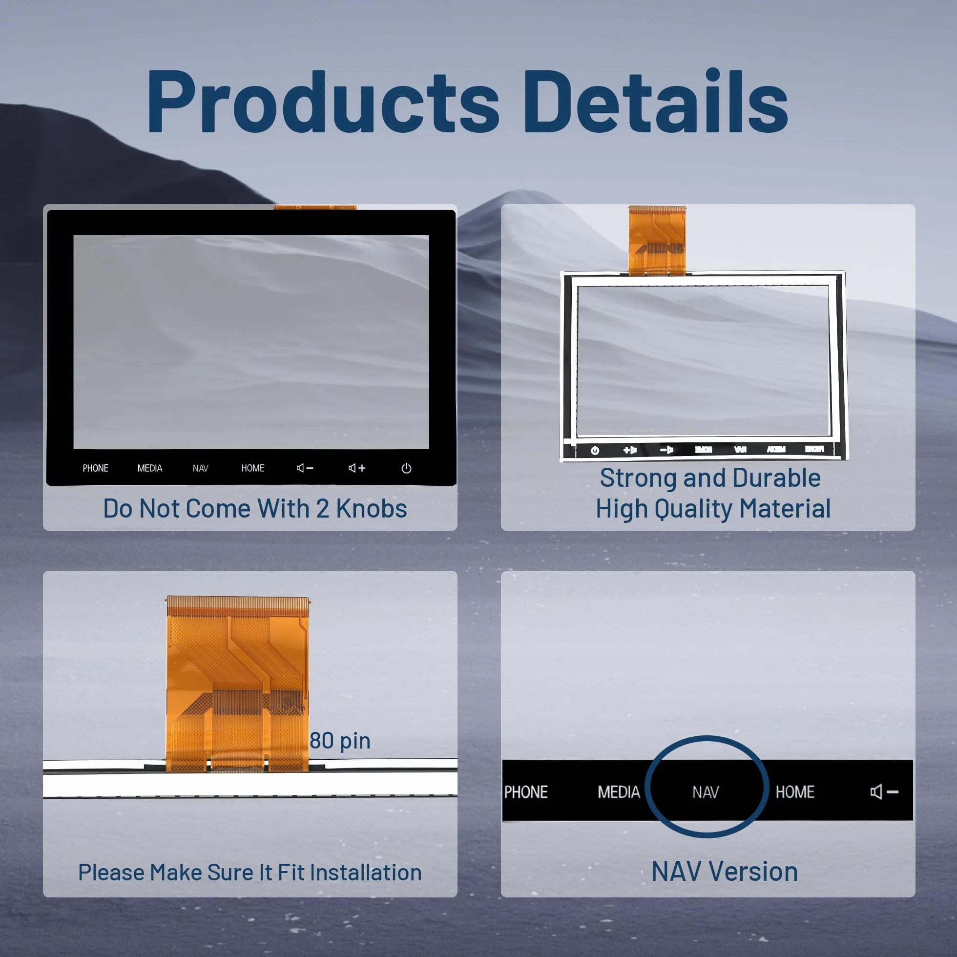 8-calowy ekran dotykowy szklany Digitizer do Mitsubishi Outlander 2019-2022 radio samochodowe NAV monitor LCD