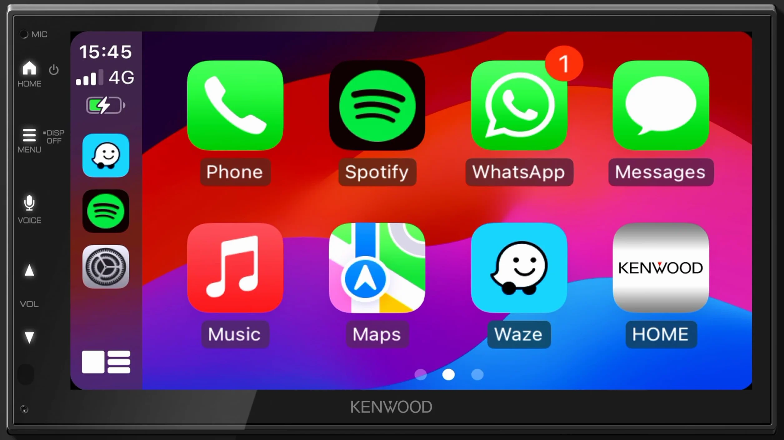KENWOOD DMX5023DABS 17,3 cm WSVGA Moniceiver DAB+/FM CarPlay Android Auto Bluetooth DSP 4x50W