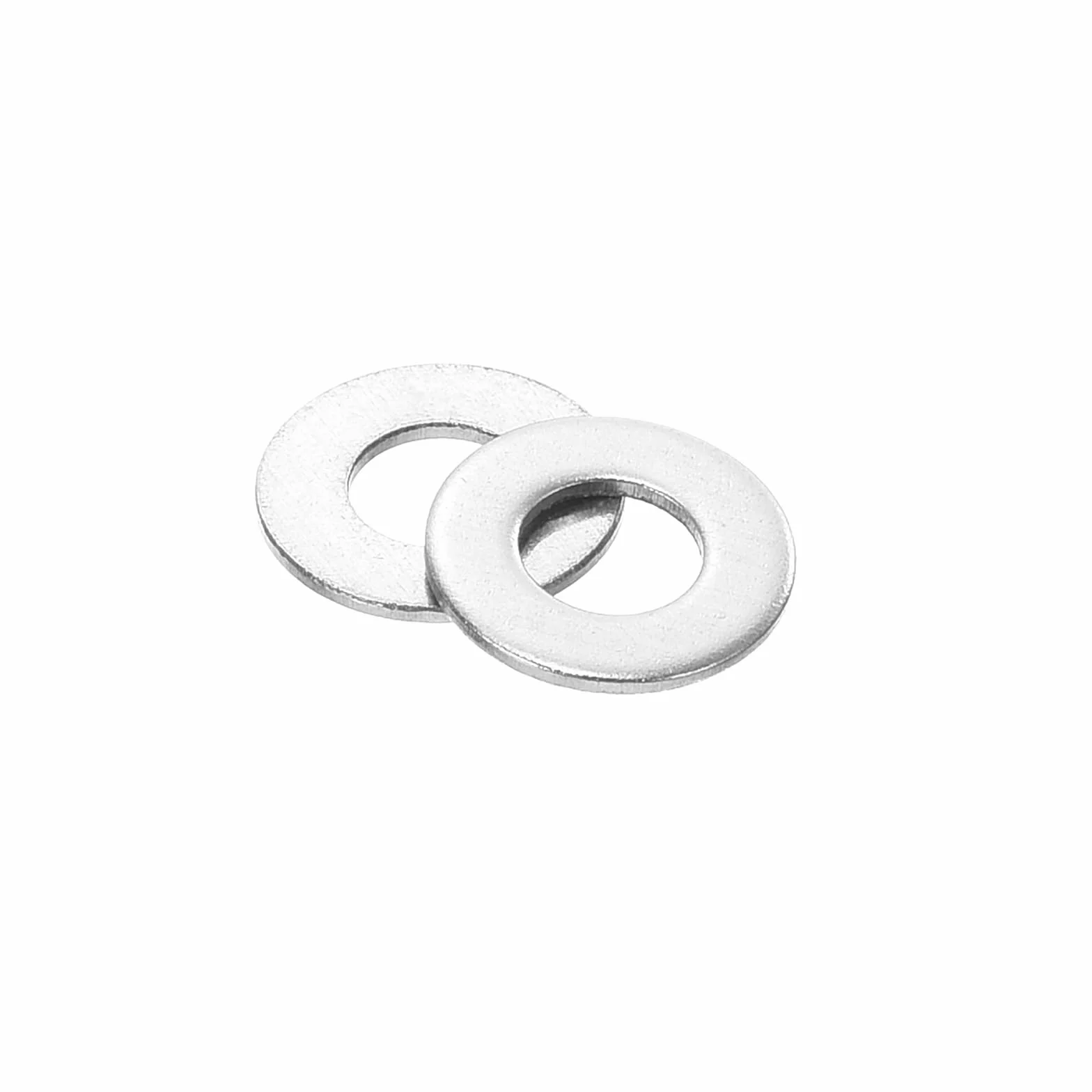QUARKZMAN 100 szt. Podkładka płaska M3, stal nierdzewna 304 3,2 mm ID x 7 mm OD x 0,5 mm grubość do śrub, napraw fabryk, kuchni, sklepów i budownictwa, kolor srebrny