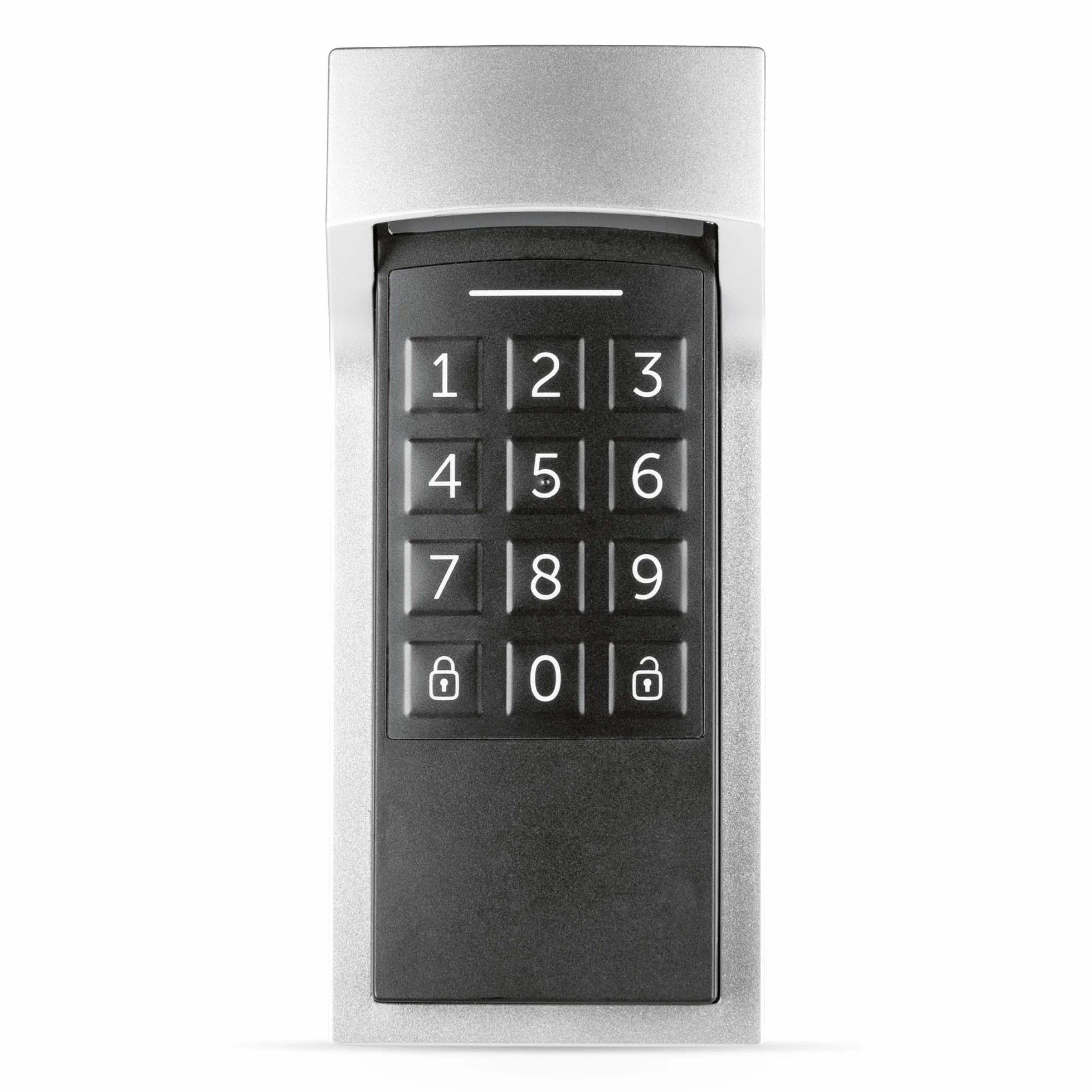 Homematic IP Smart Home Keypad, zamek szyfrowy do drzwi wejściowych z funkcją aplikacji, otwieranie i zamykanie za pomocą kodu numerycznego, rozszerzenie do napędu zamka drzwi Homematic IP 156424A0