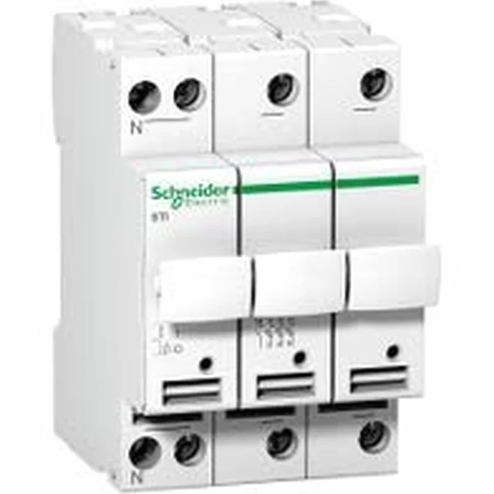 Schneider A9N15658 bezpiecznik 3P+N 10, 3 x 38 500 V