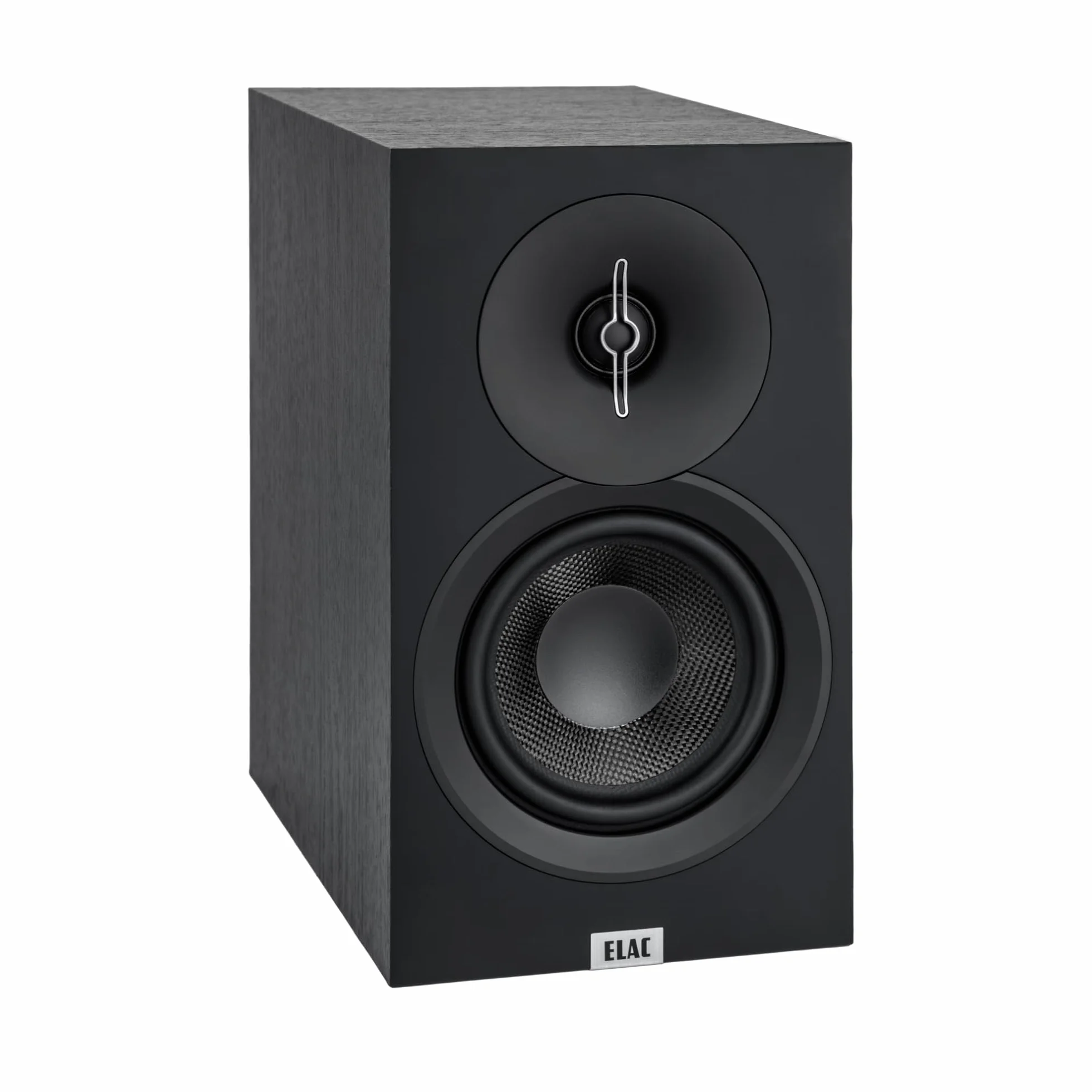 Elac Debut 3.0 DB53-BK głośniki półkowe para 1-calowy aluminiowy głośnik wysokotonowy kopułkowy 13.3 cm głośnik niskotonowy z włókna aramidowego bass reflex