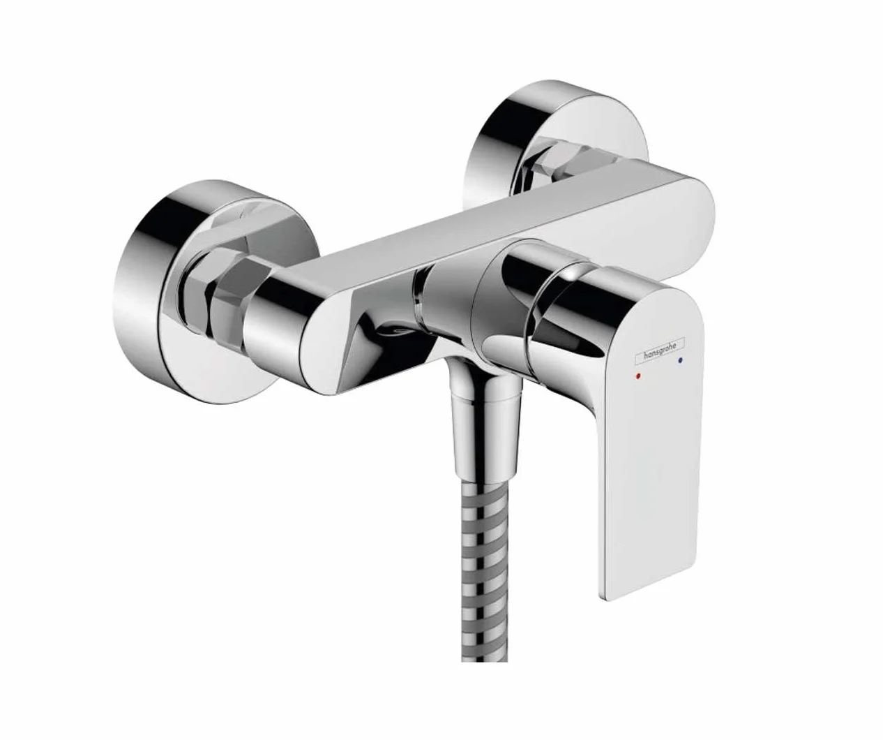 hansgrohe Bateria prysznicowa Rebris E, natynkowa bateria prysznicowa do 1 funkcji, chrom