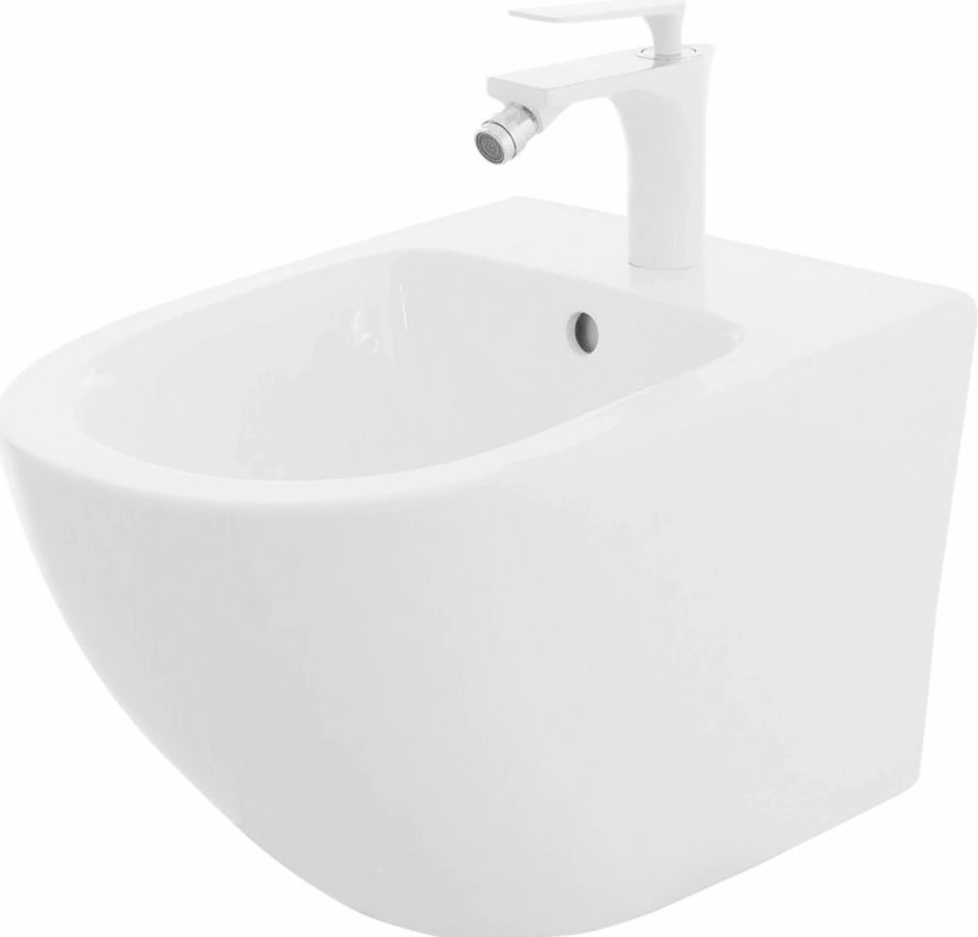 Rea Bidet Podwieszany, Carlo Carter Mini Biały, 49,5x37x32,5cm