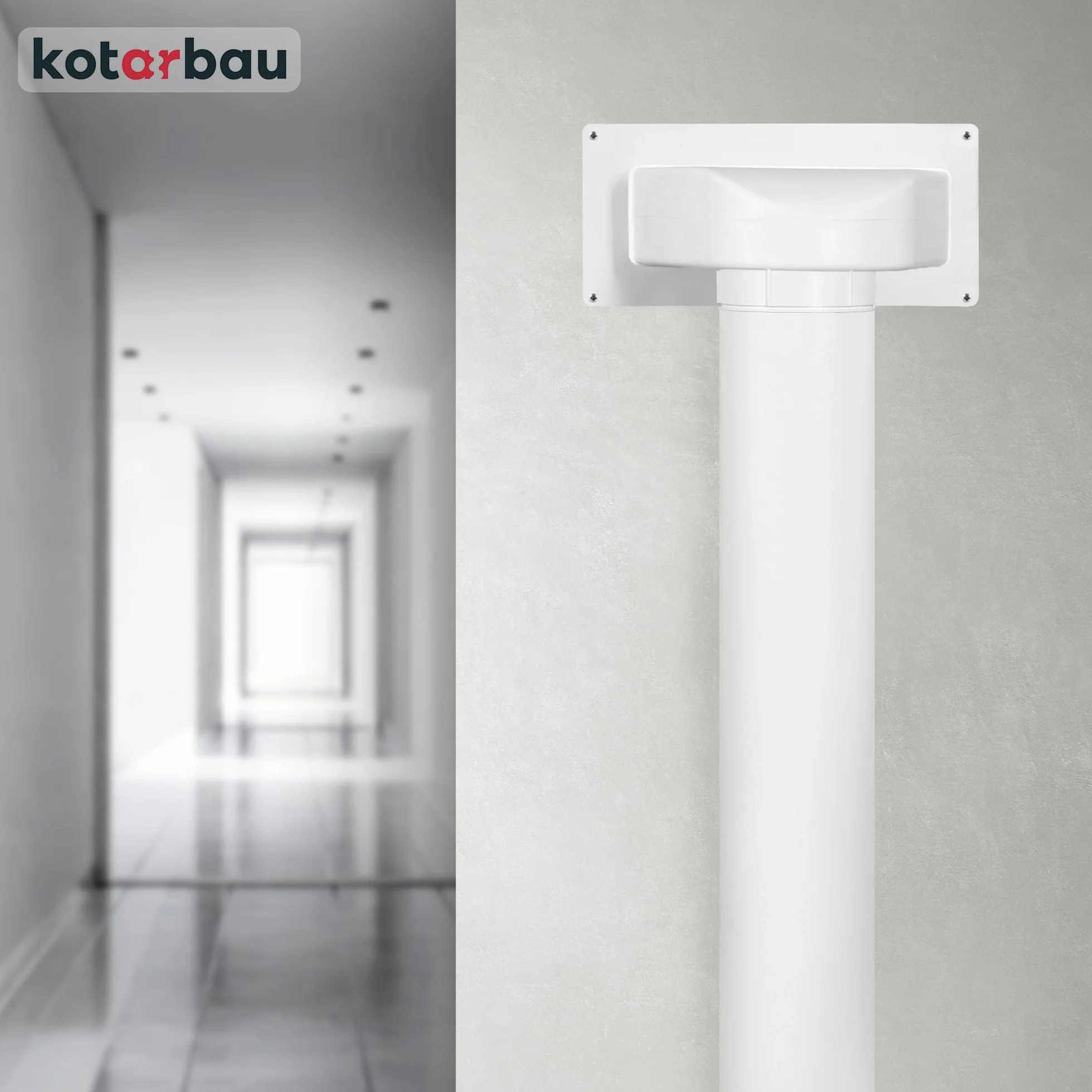 KOTARBAU® Złącze do rury wentylacyjnej kanał okrągły Ø 125 mm
