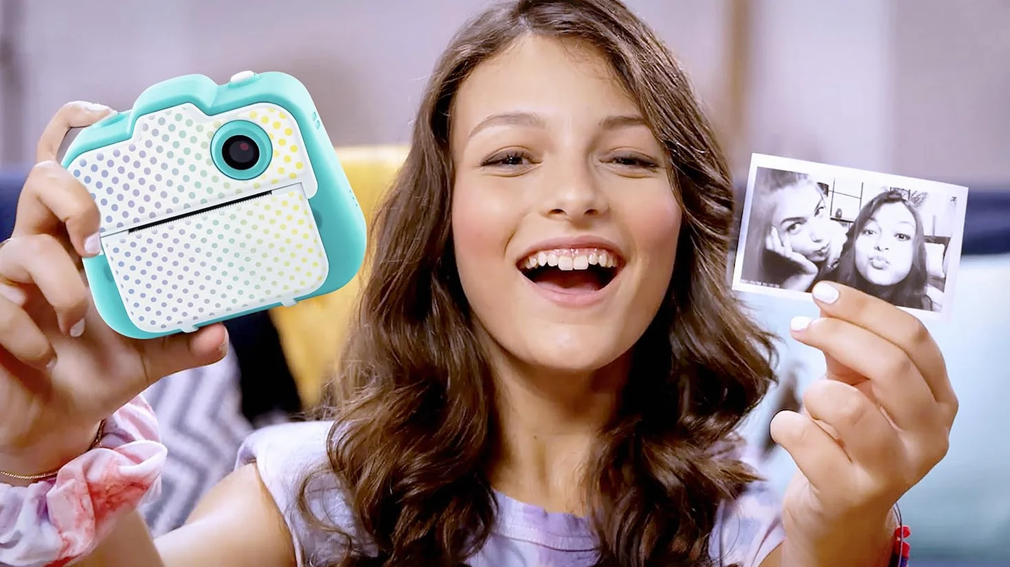 Canal Toys - Aparat do natychmiastowego druku fotograficznego, selfie i wideo - papier termiczny na 250 zdjęć - Wyświetlacz LCD - od 8 lat - CLK 001, jasnoniebieski