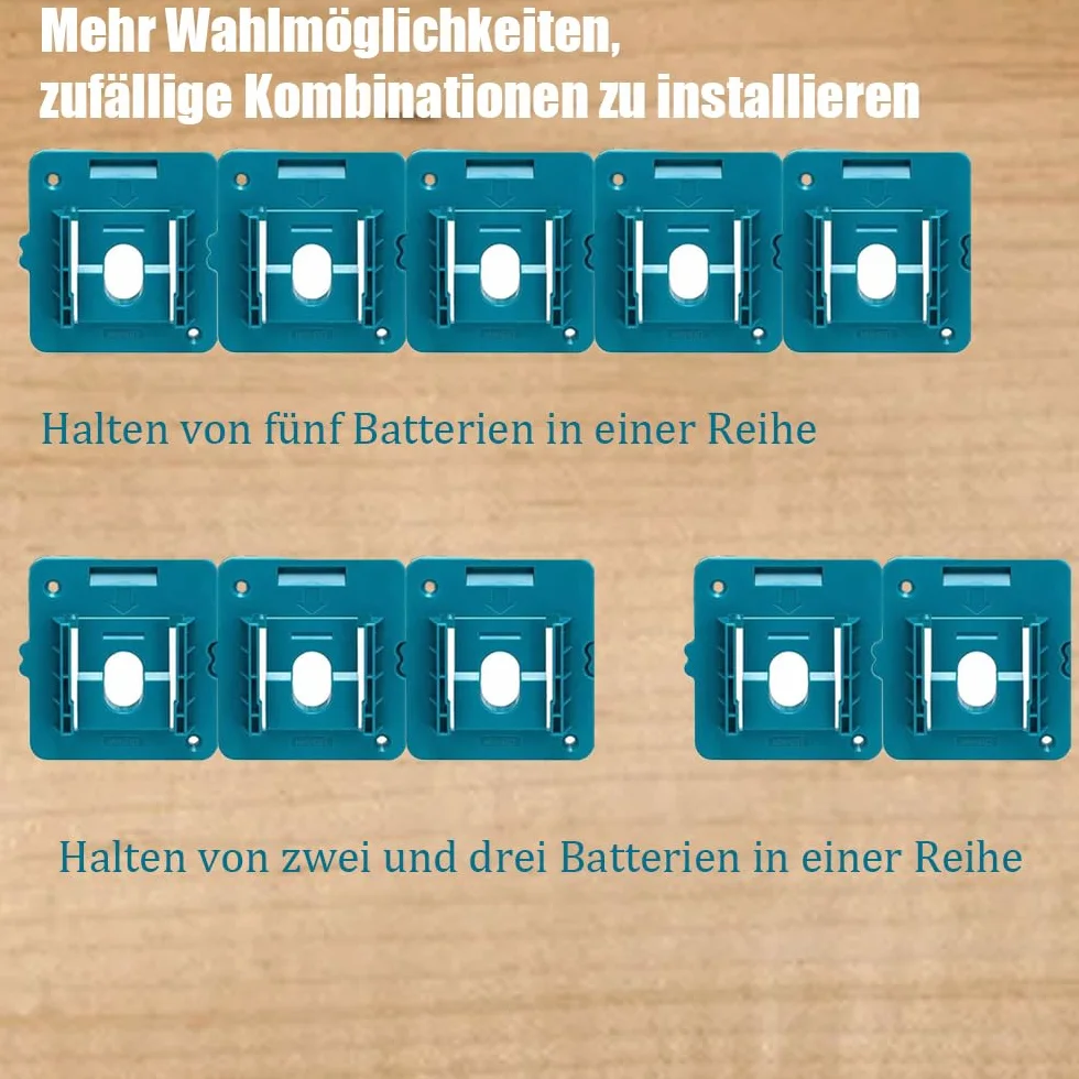 Uchwyt do akumulatora Bosch/Makita 18V ścienny BL1860 BL1850 BL1840 BL1830 5 sztuk