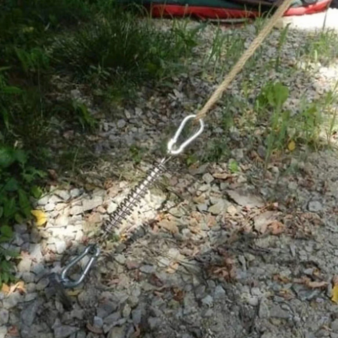 Sprężyna napinająca, żagiel przeciwsłoneczny, wiosenna sprzączka – 4 sztuki metalowych akcesoriów, sprężyn naciągowych do tarp, namiotów, stojaków drucianych, akcesoria kempingowe, bezpieczny montaż