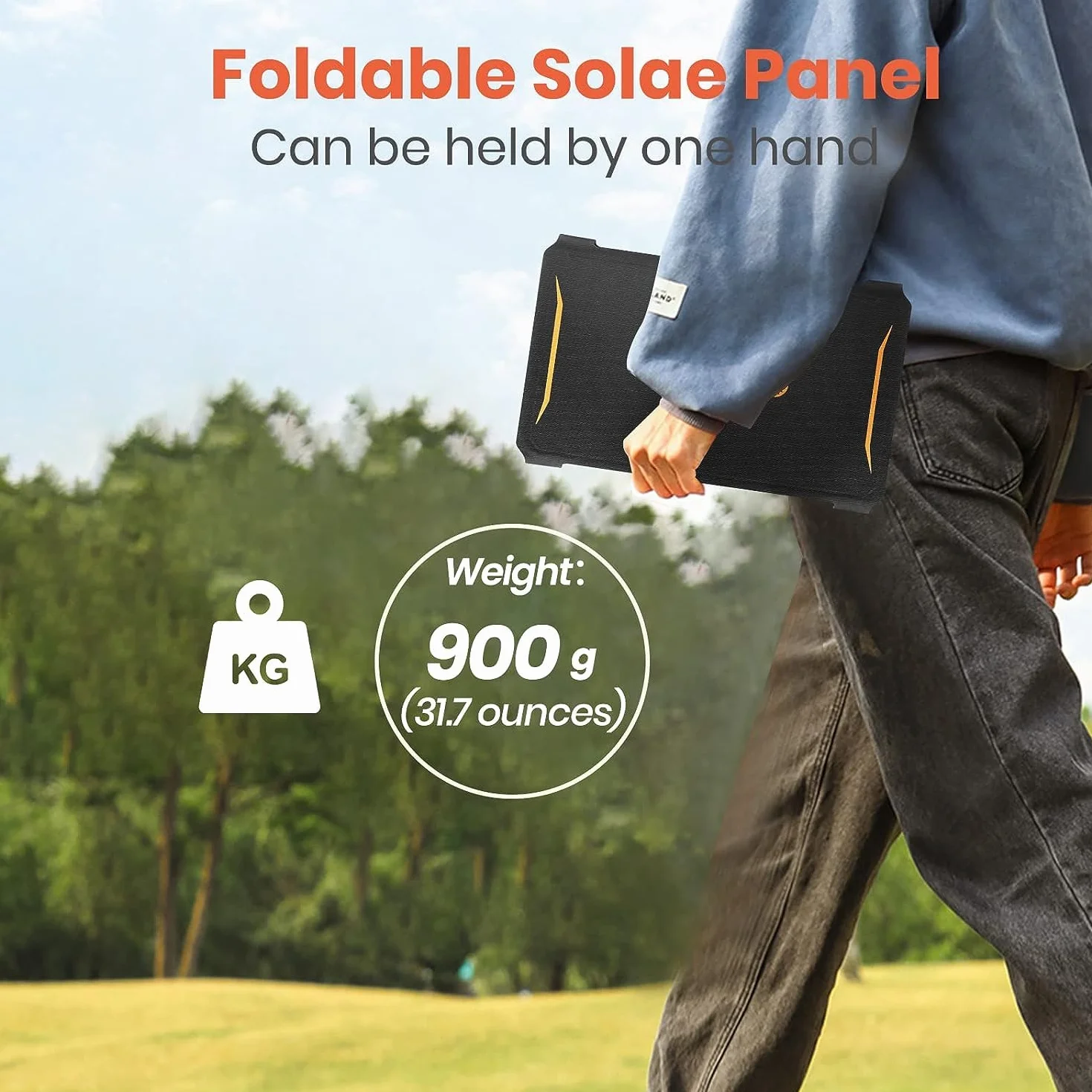 FlexSolar Przenośna ładowarka do paneli słonecznych 30 W, wodoodporny, składany panel słoneczny IP67 z portem USB QC3.0/DC, kompatybilny ze Smarthone, powerbankiem, elektrownią, do aktywności na