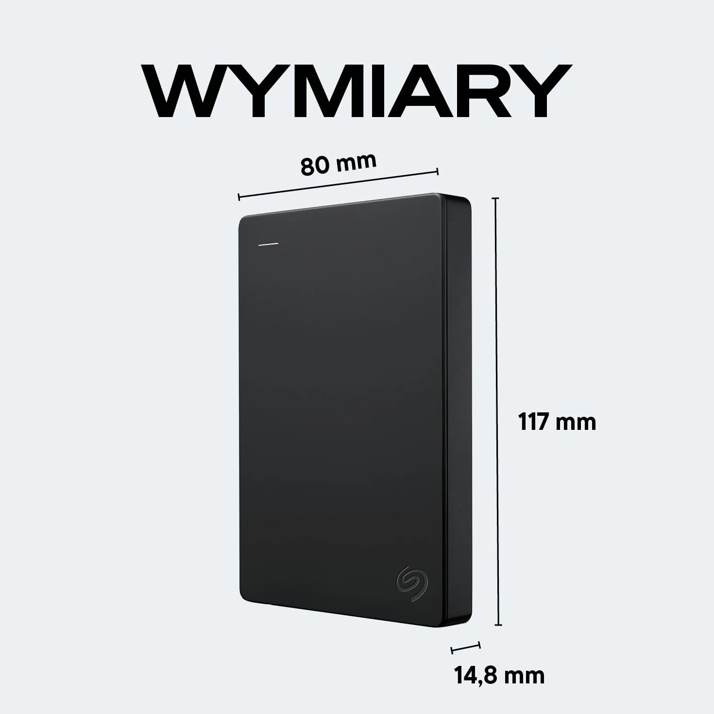 Seagate Portable Drive 2TB, Zewnętrzny dysk twardy przenośny 2.5", USB 3.0, Czarny
