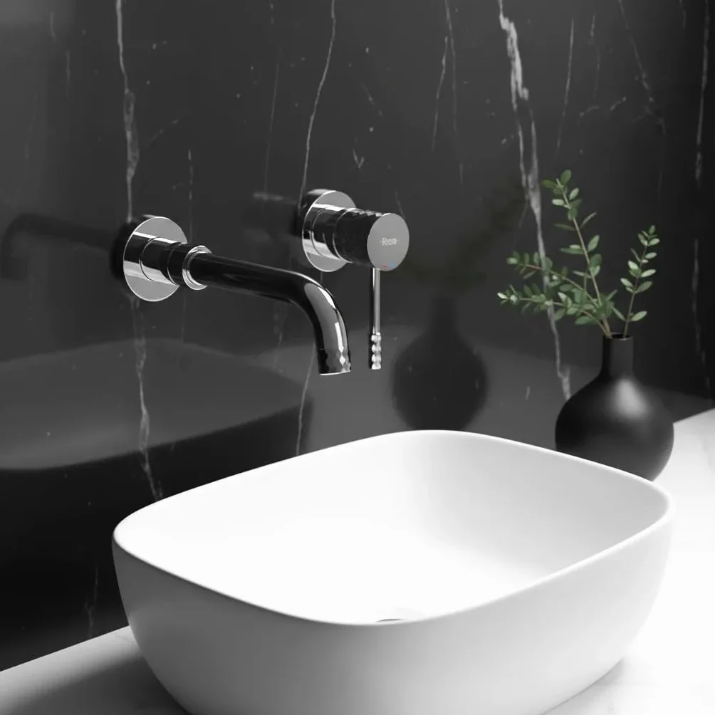 Rea - Bateria Umywalkowa Łazienkowa Lungo Diamond + Box, Mosiądz, Głowica Ceramiczna