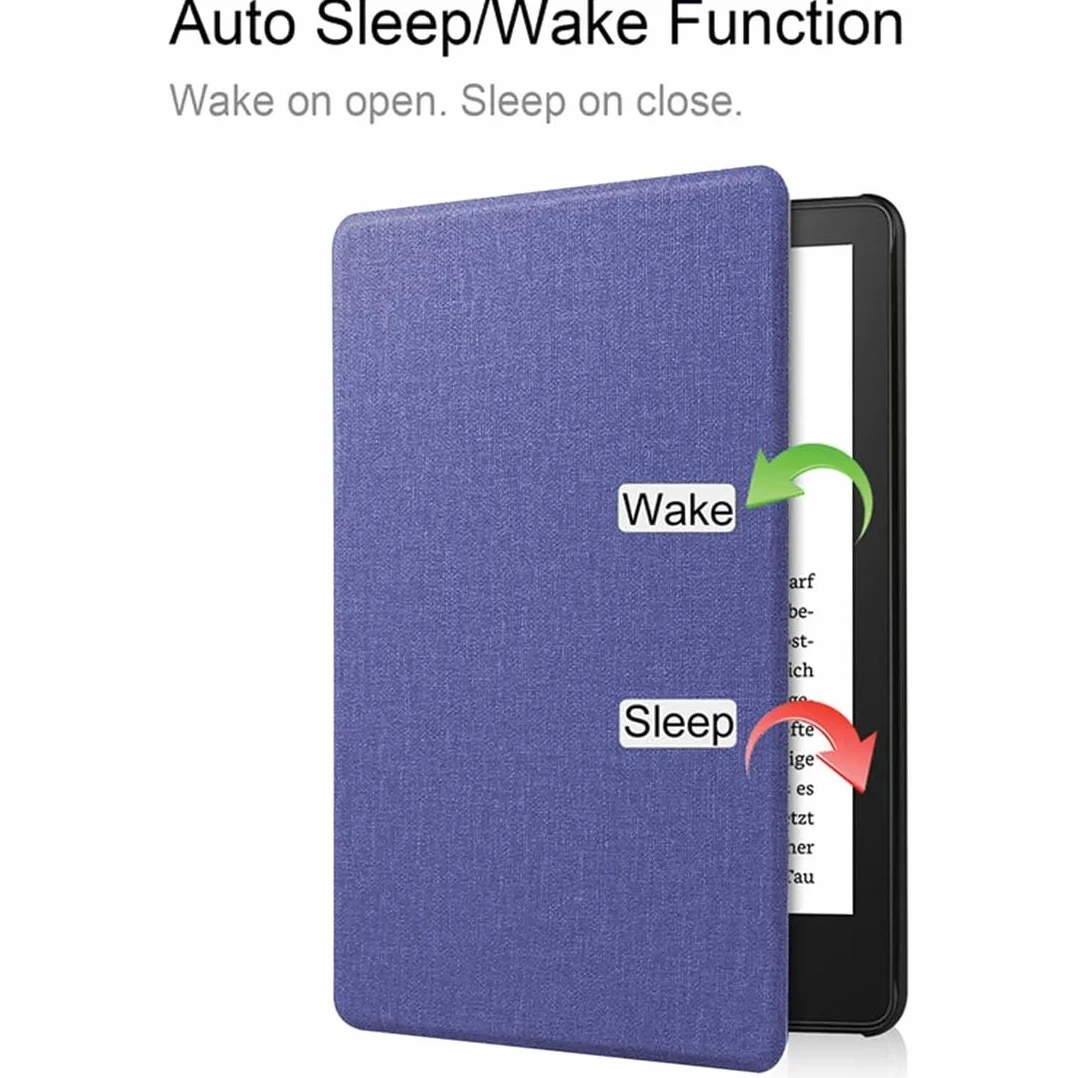 Etui do Kindle Paperwhite 12. generacji 2024 i Colorsoft Signature Edition Auto Sleep Wake z paskiem na rękę (czarny)