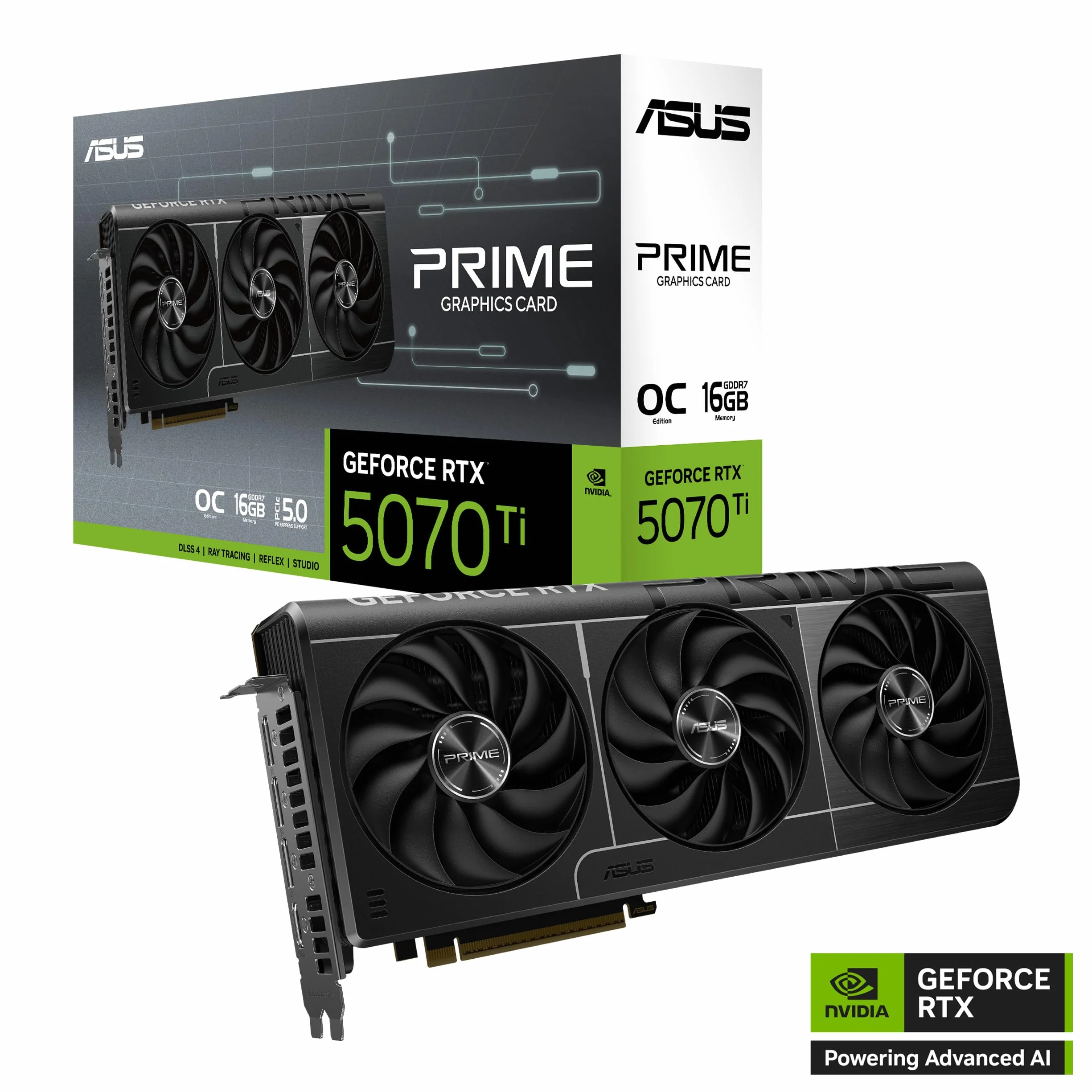 ASUS GeForce RTX 5070 Ti Prime OC 16 GB GDDR7 PCI Express 5.0