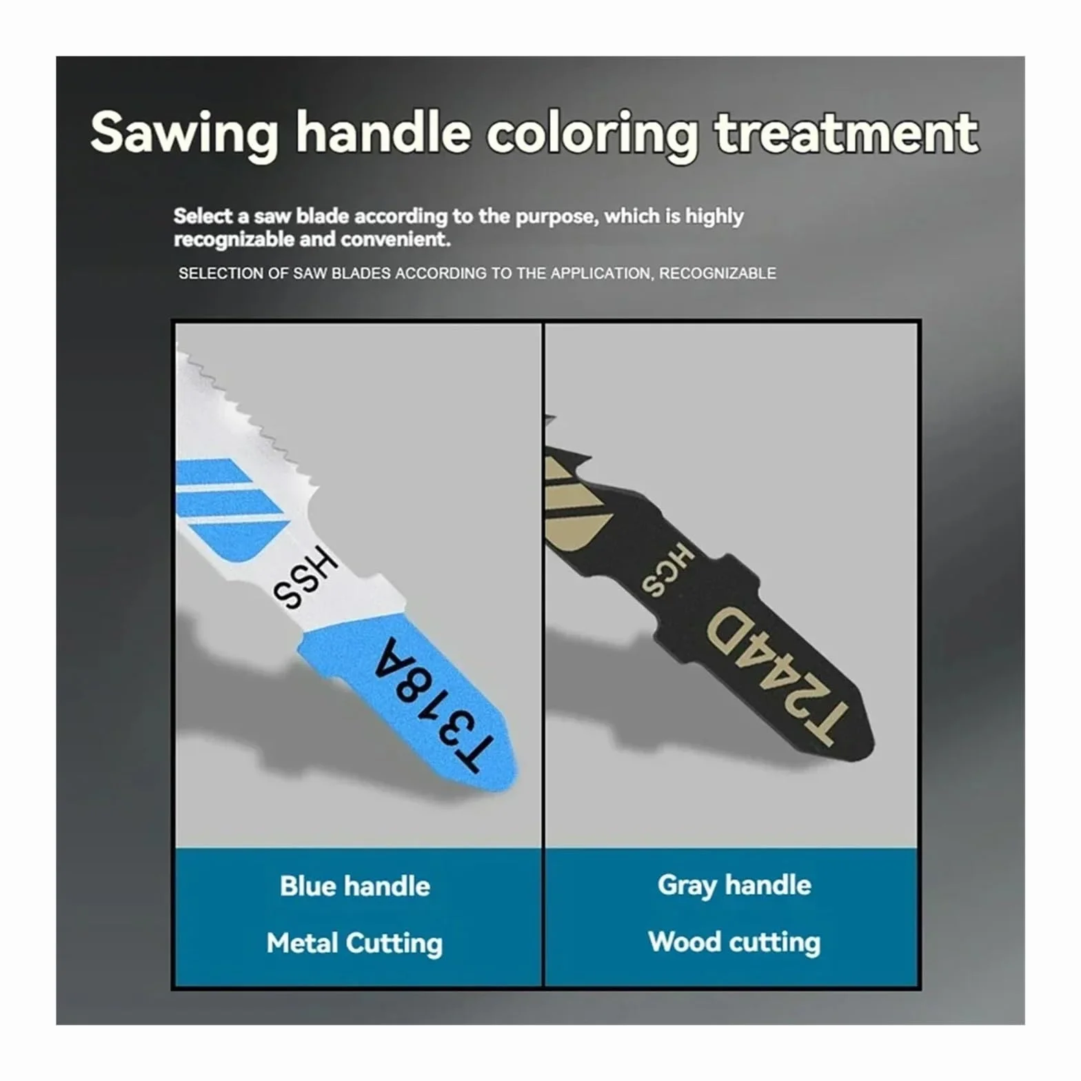 10/20/30/40/50/60/70/80/90/100 szt. Zestaw ostrzy do wyrzynarek T-Shaft HCS HSS brzeszczoty do wyrzynarek do cięcia drewna z tworzyw sztucznych i metalu(100PCS Set)