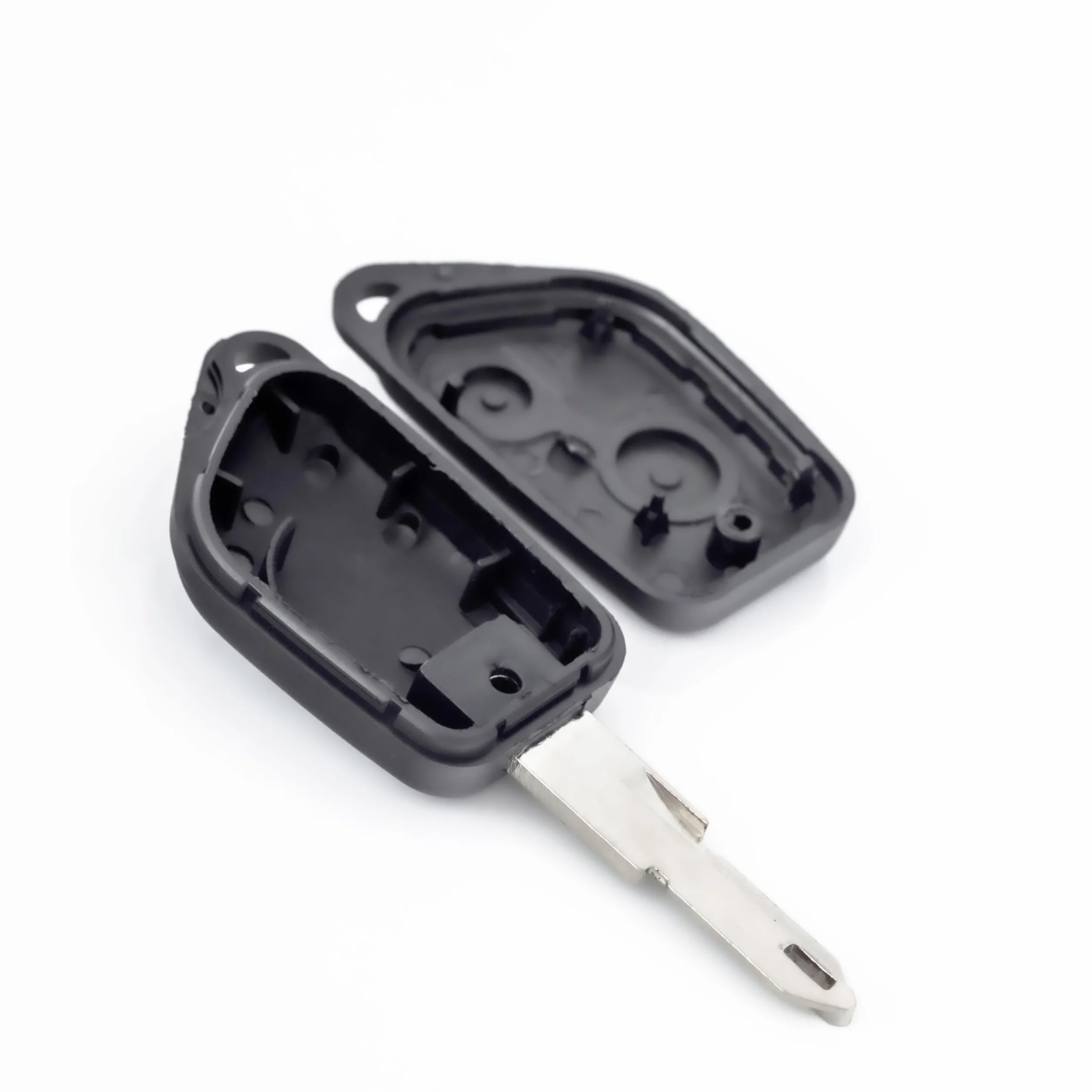JONGO® Etui na klucze z ostrzem kompatybilne z Peugeot 306 Pilot 2 przyciski Obudowa bez elektroniki Zamiennik Auto
