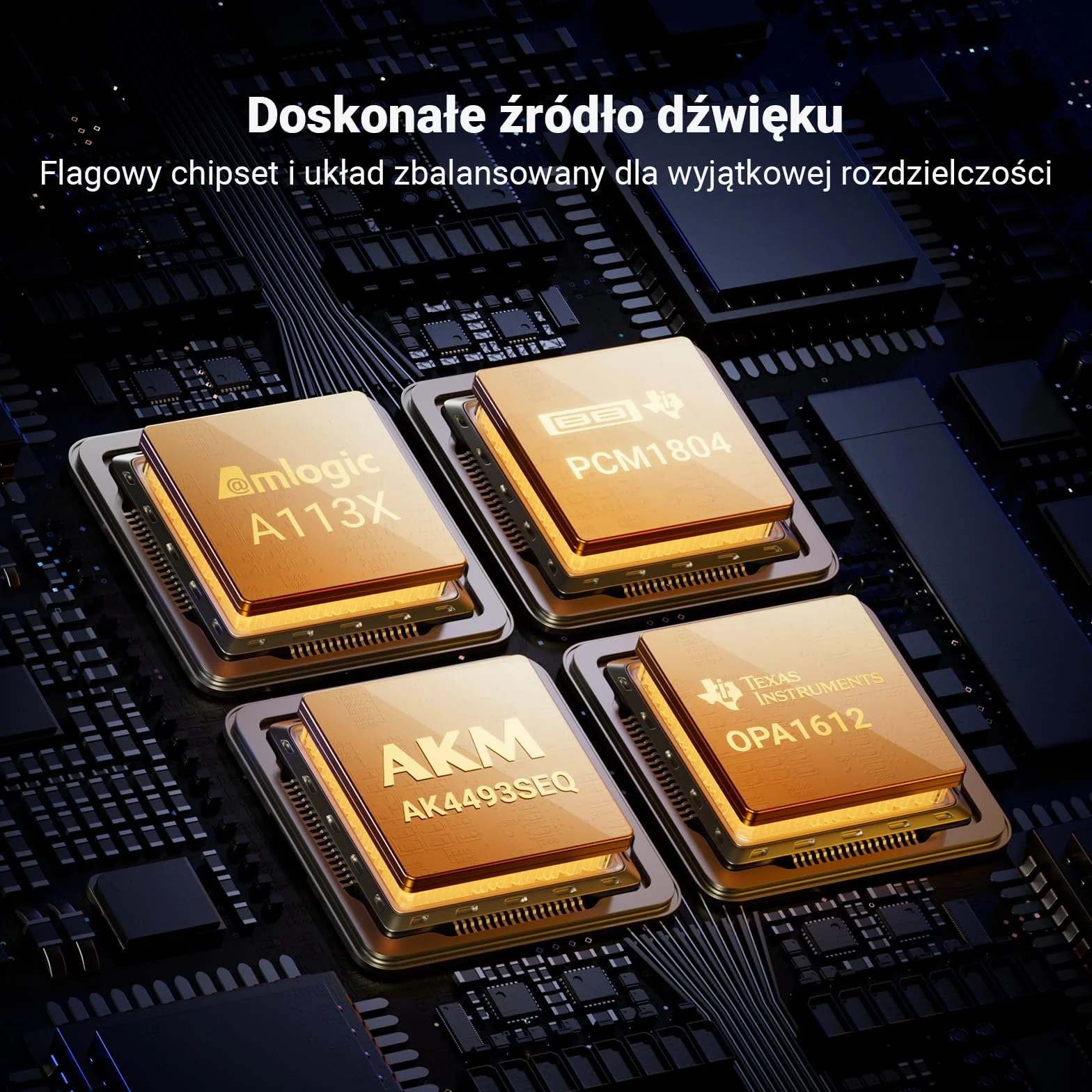 Fosi Audio S3 HiFi Music Streamer DAC Preamp, DAC Wi-Fi 6 Bluetooth 5.3, Transporter Cyfrowy Z Wyjściem XLR Zbalansowanym/Optycznym/Sub/HDMI eARC, AirPlay 2 Spotify Connect Tidal, Korektor 5-Pasmowy