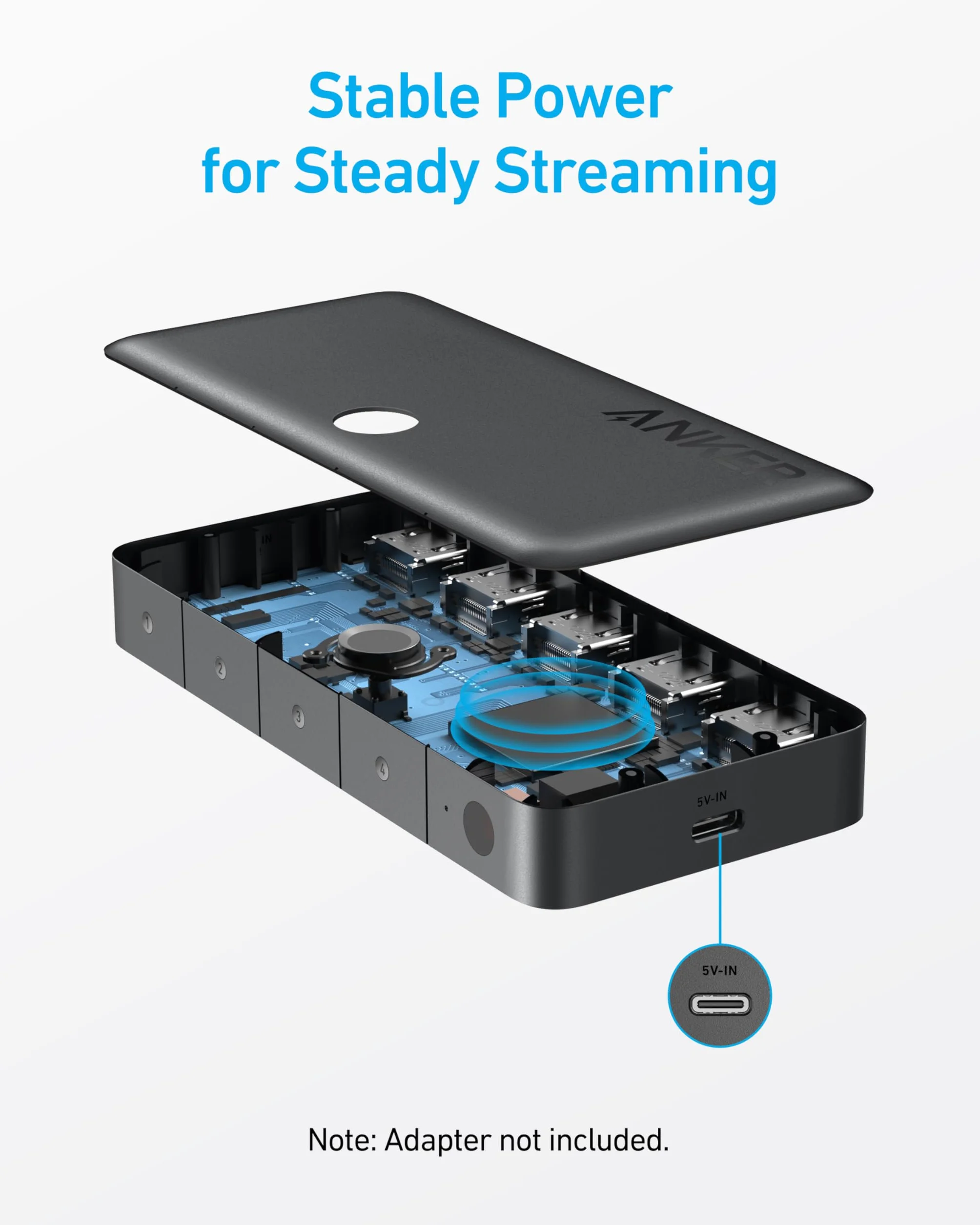 Anker HDMI Switch Bi-Directional 4K@60Hz 4-in-1 Metal Splitter with LED Indicators
