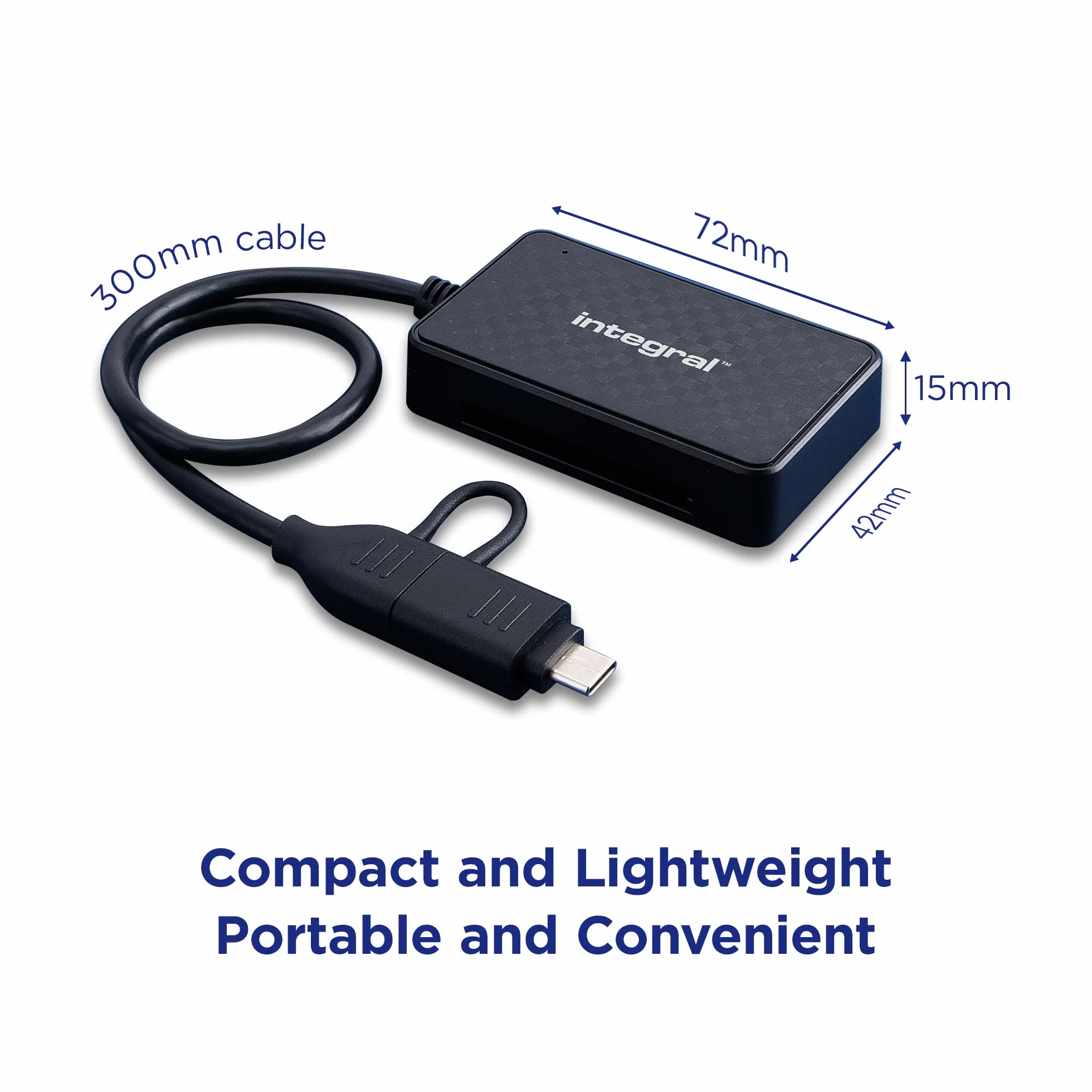 Integral Czytnik Kart Pamięci 4 w 1 USB 3.0 USB C do microSD SD Compact Flash MS Duo Pro