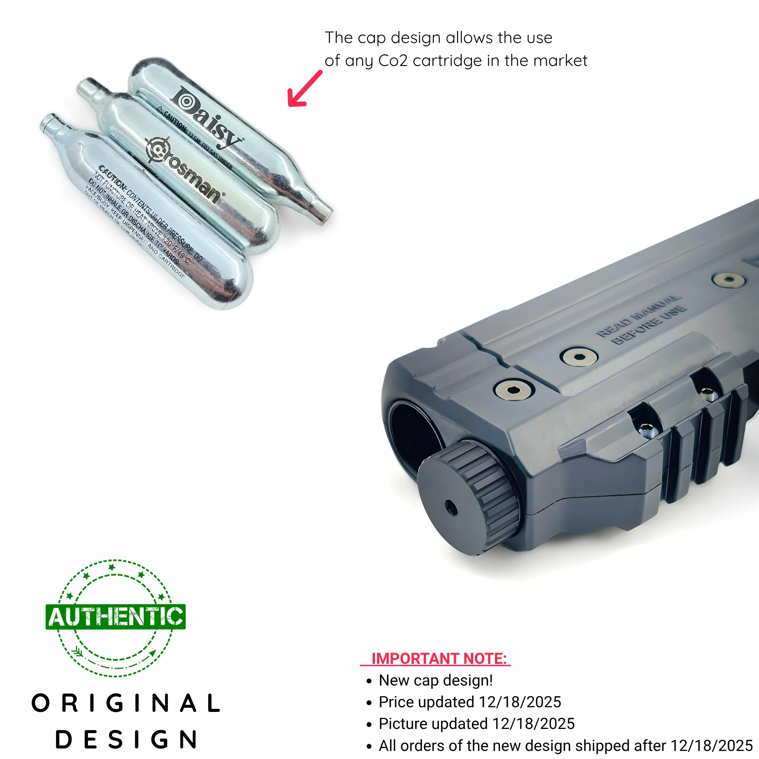 Adapter Fast Cap - kompatybilny z BYRNA SD EP LE - szybka wymiana wkładu Boost